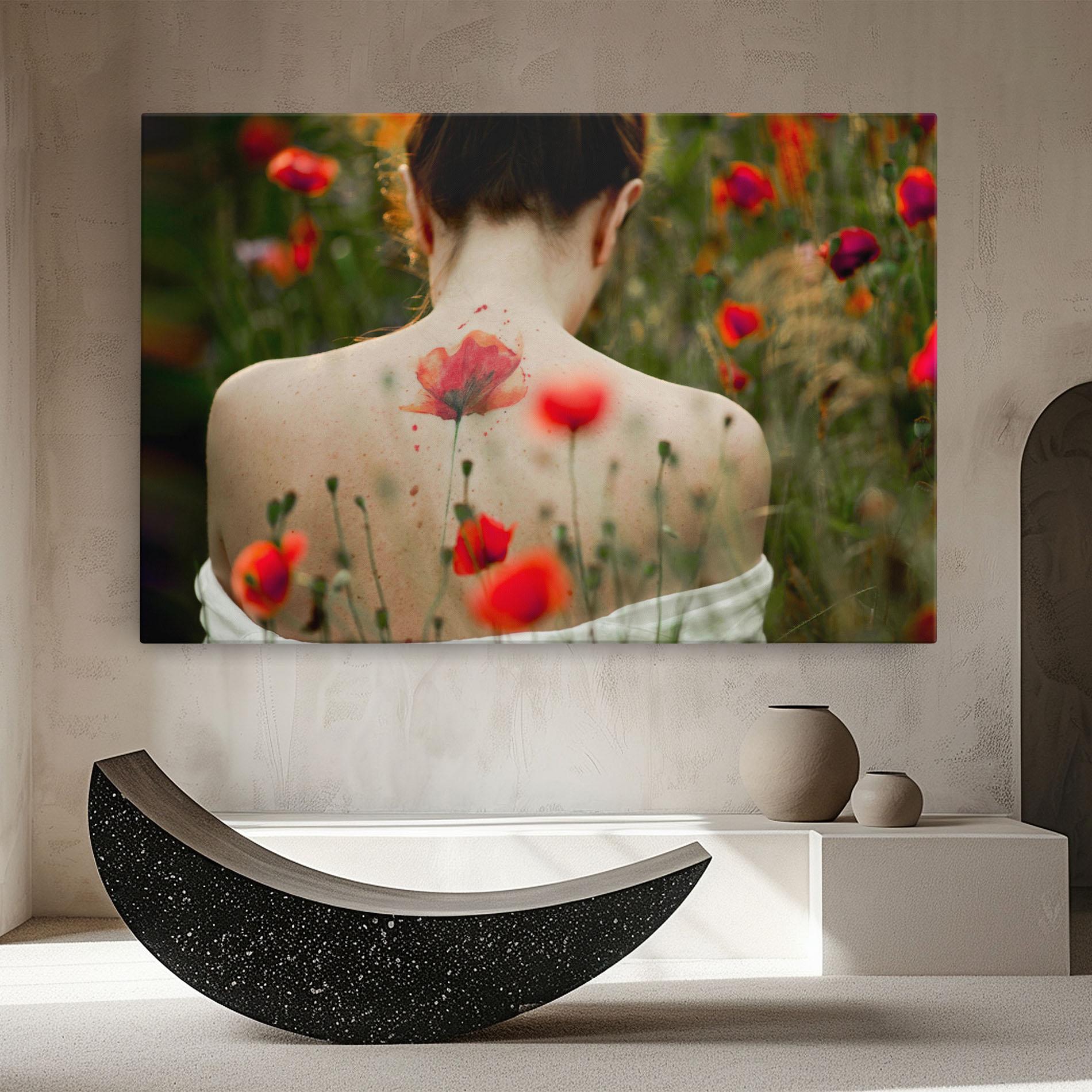 Tablou Canvas Poppy Tattoo mockup 8