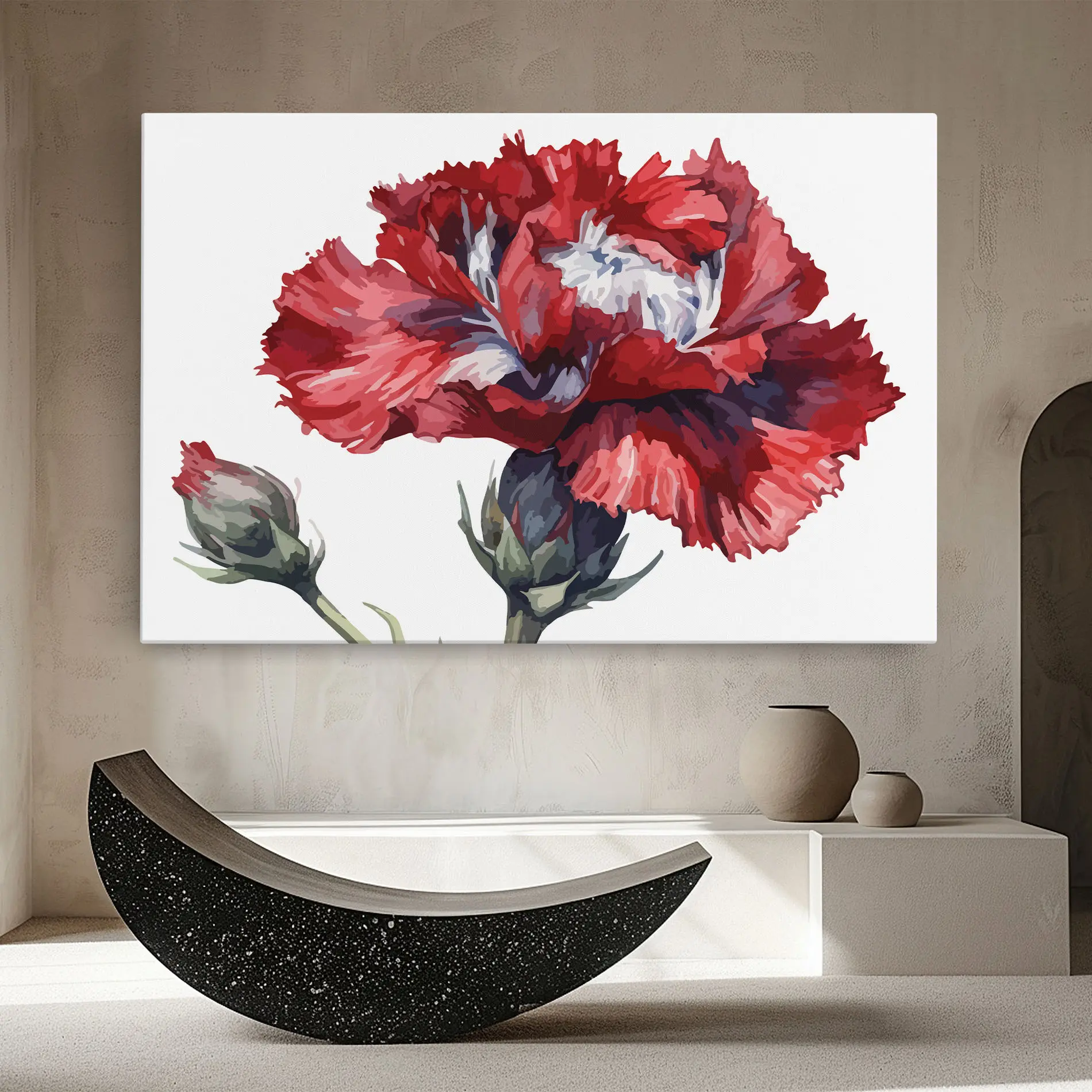 Tablou Canvas Pretty Poppy mockup 8