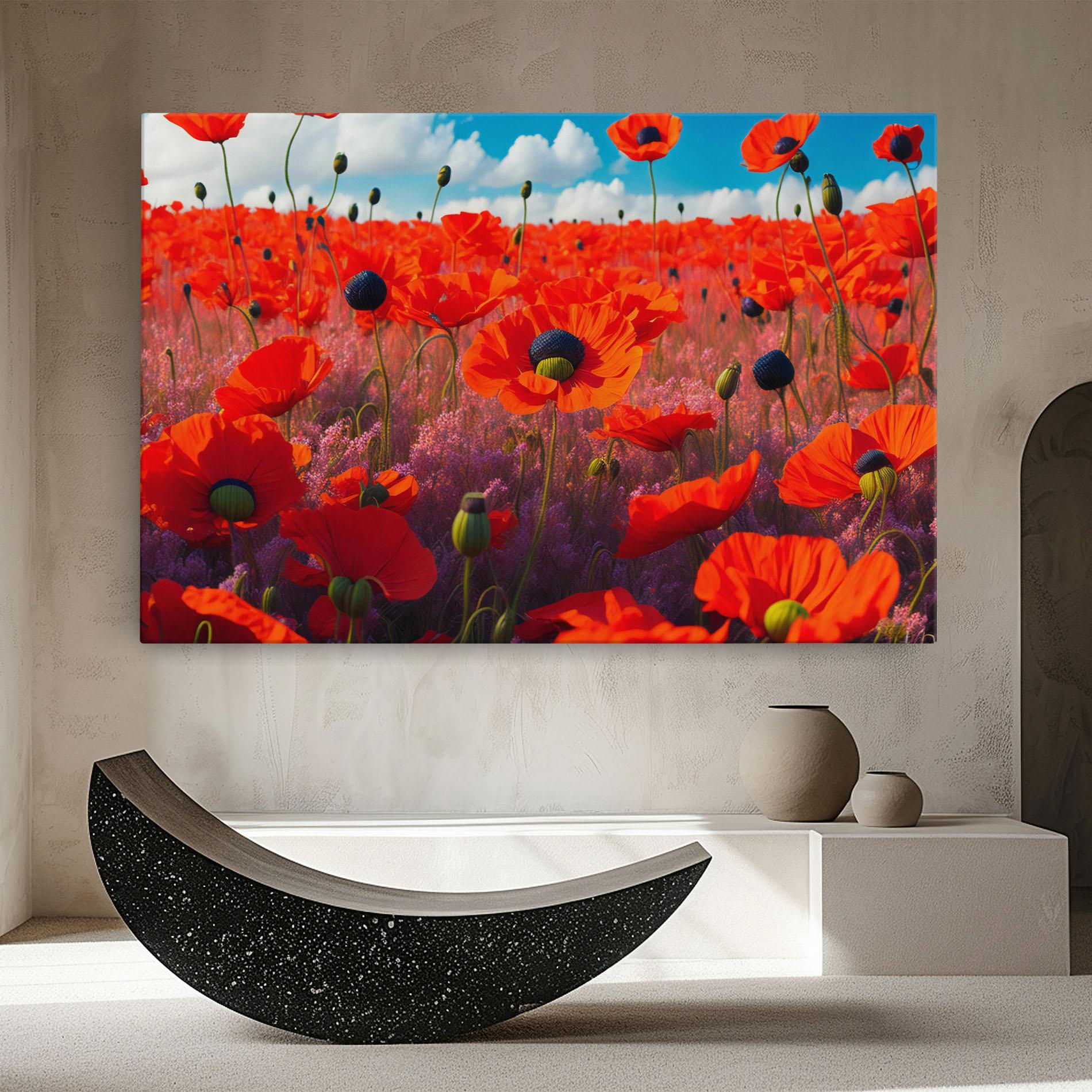Tablou Canvas Wild Poppies mockup 8