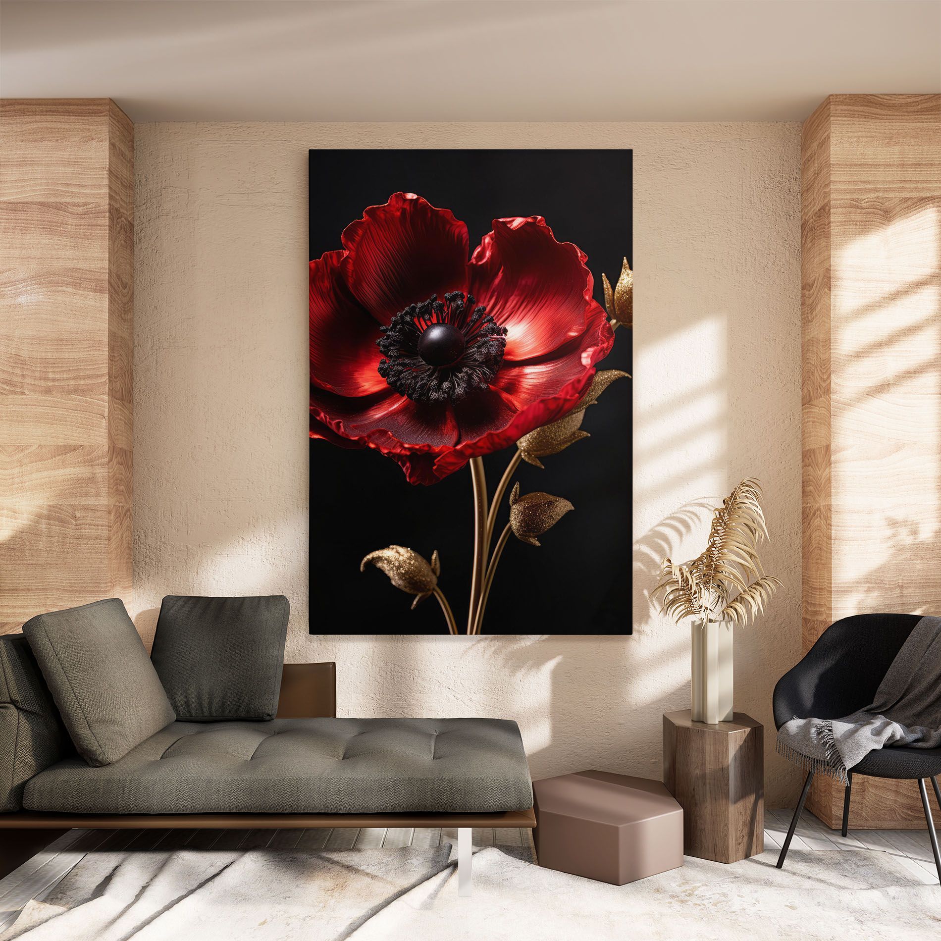 Dark Red Poppy mockup 8