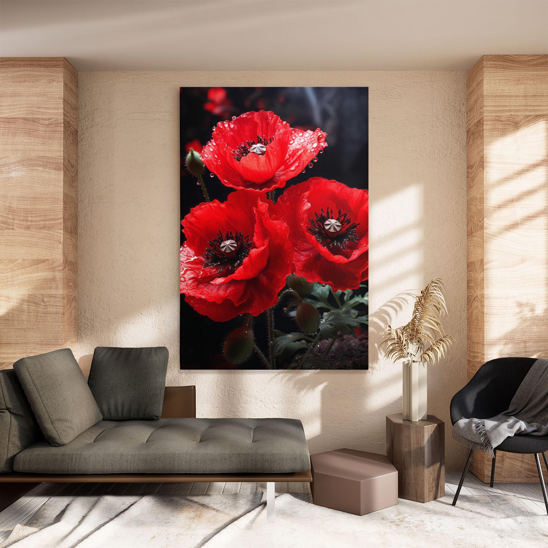 Tablou Canvas Red Poppy mockup 8