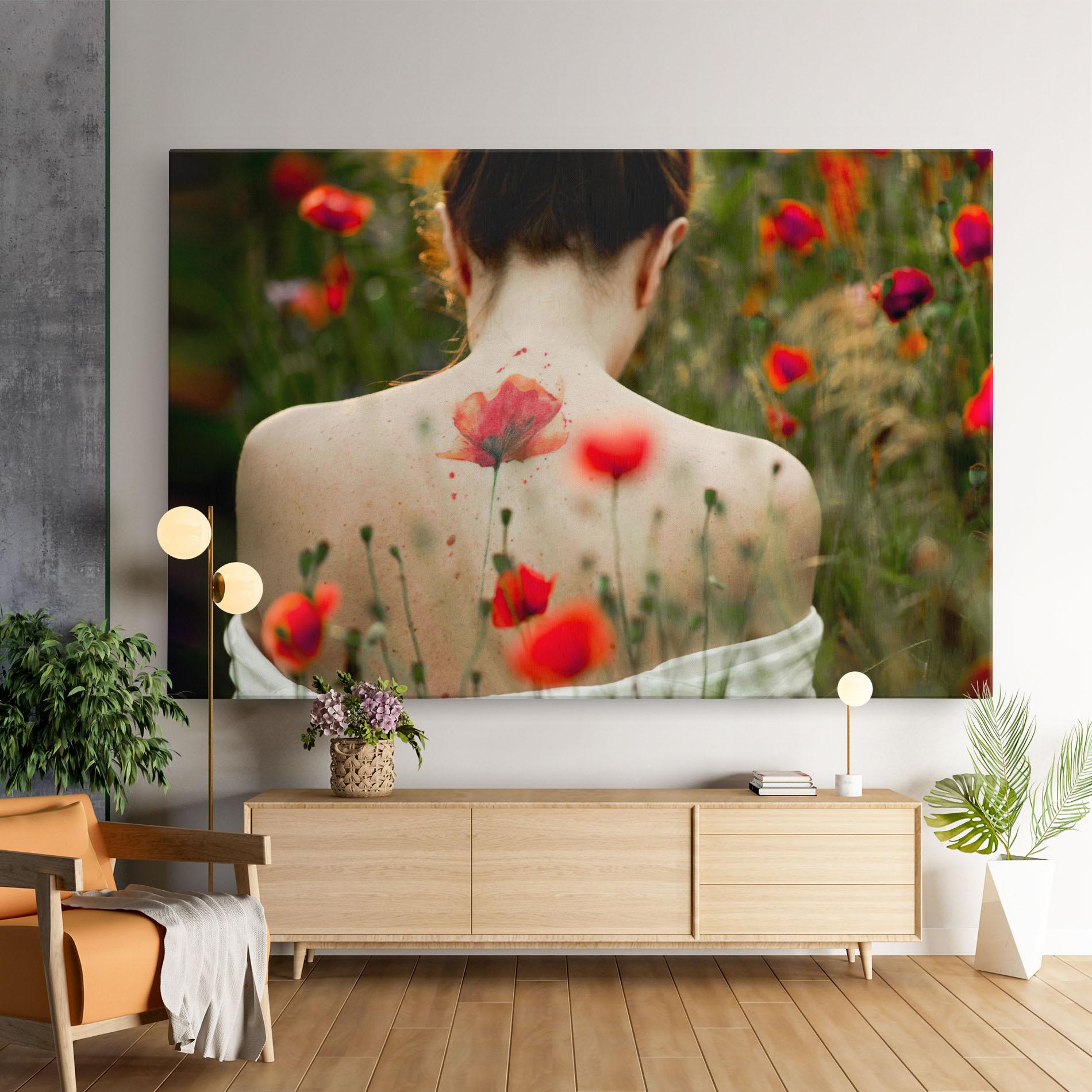 Tablou Canvas Poppy Tattoo mockup 9