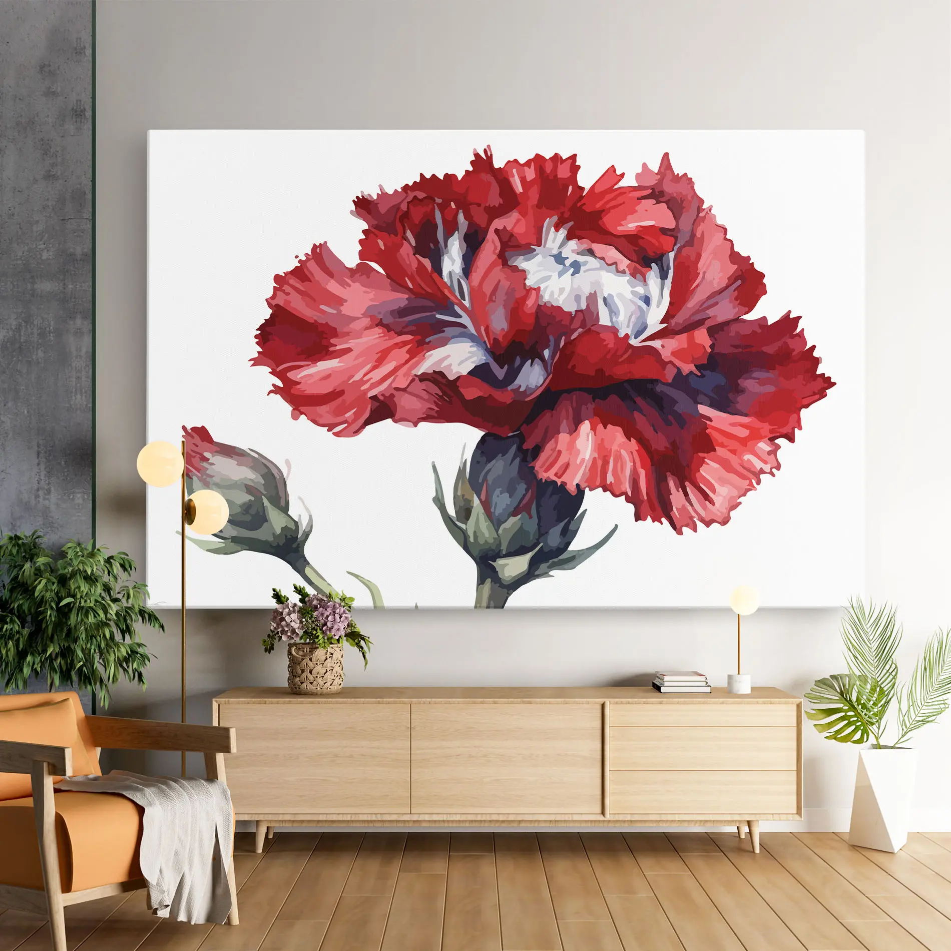 Tablou Canvas Pretty Poppy mockup 9