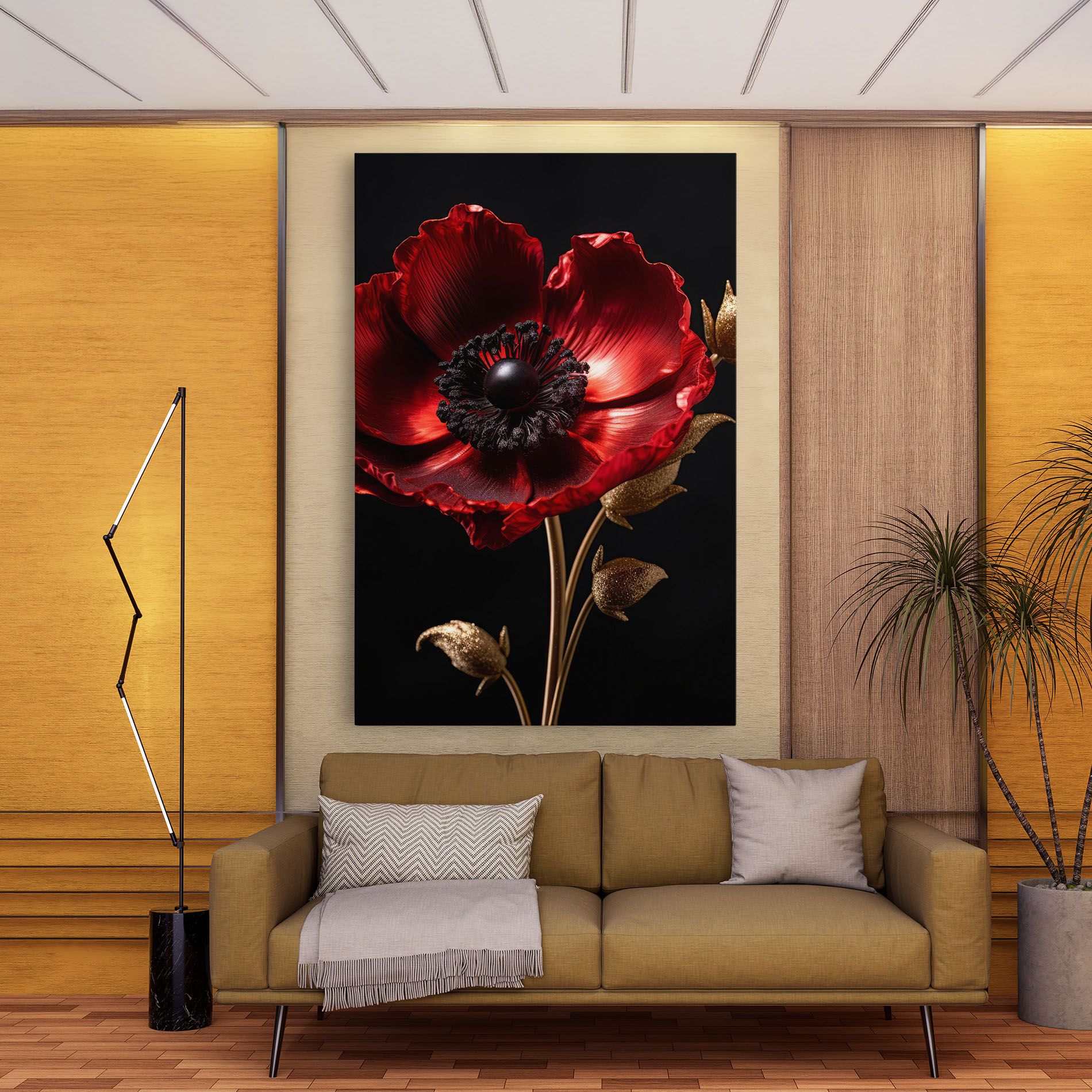 Dark Red Poppy mockup 9