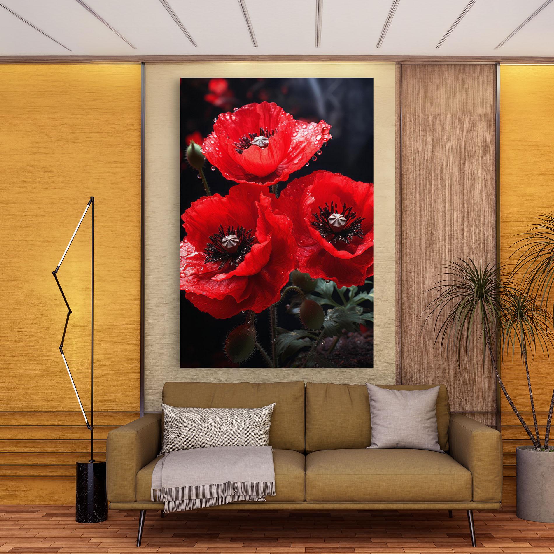 Tablou Canvas Red Poppy mockup 9