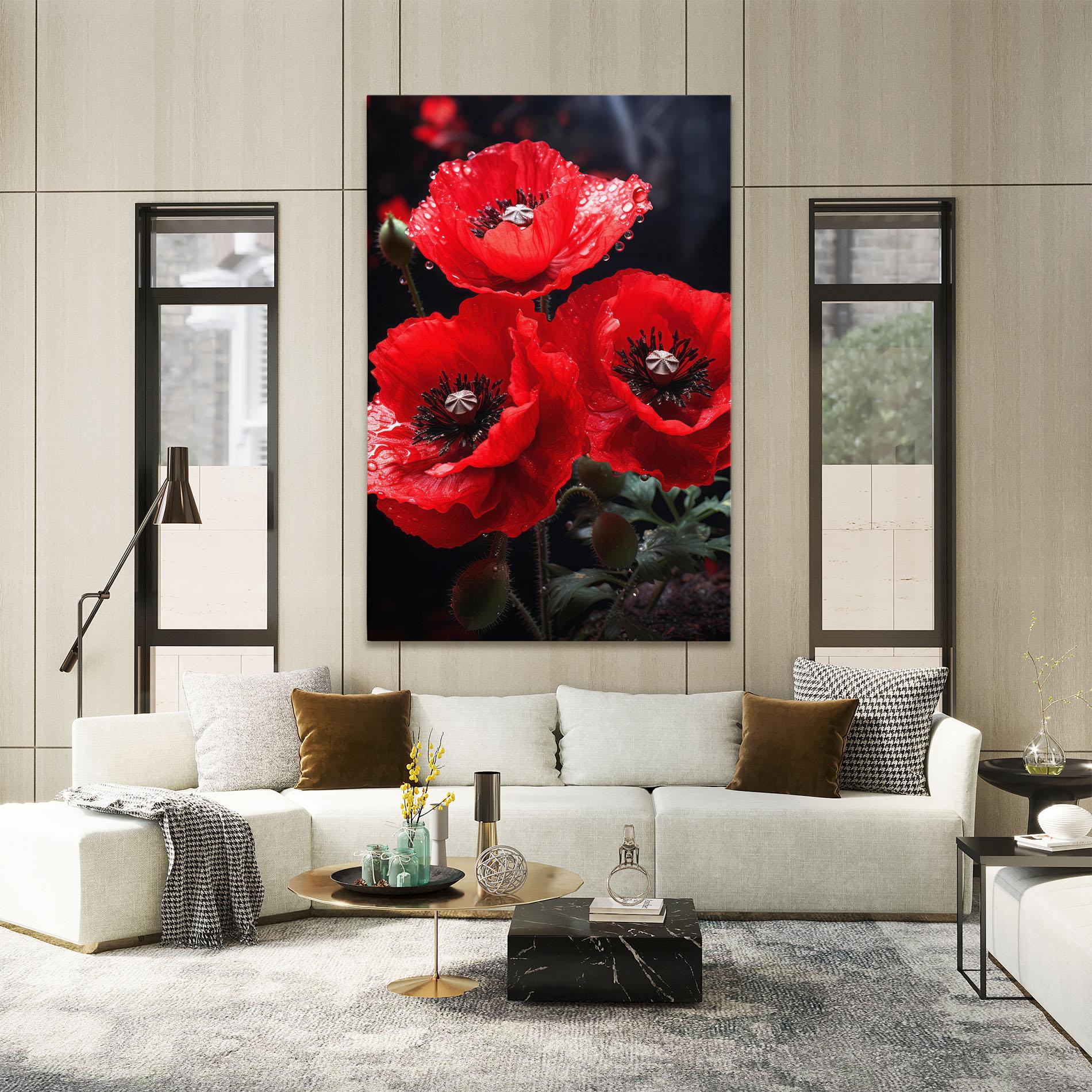 Tablou Canvas Red Poppy mockup 2