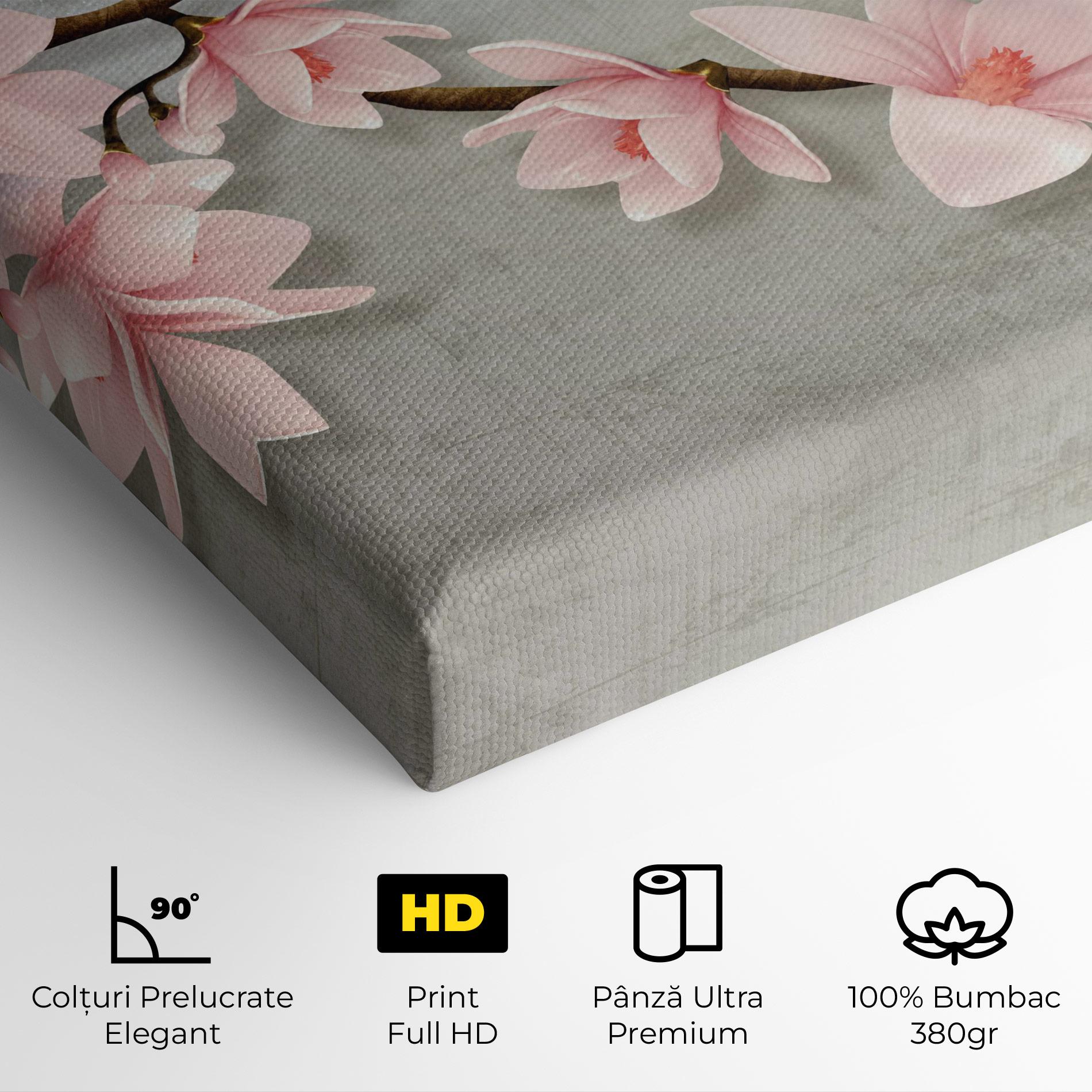 Tablou Canvas Pink Magnolia mockup 4