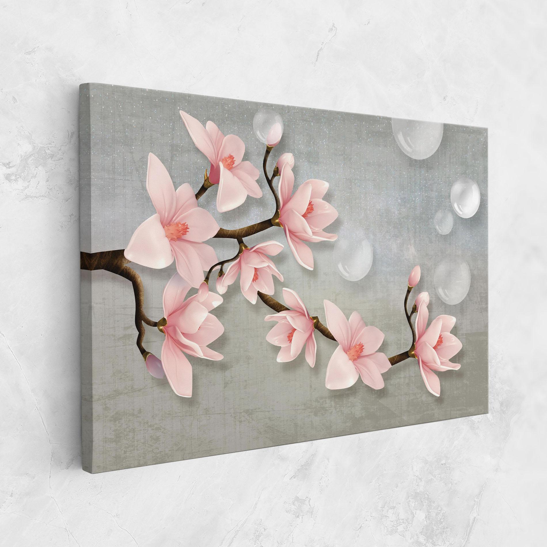 Tablou Canvas Pink Magnolia mockup 1
