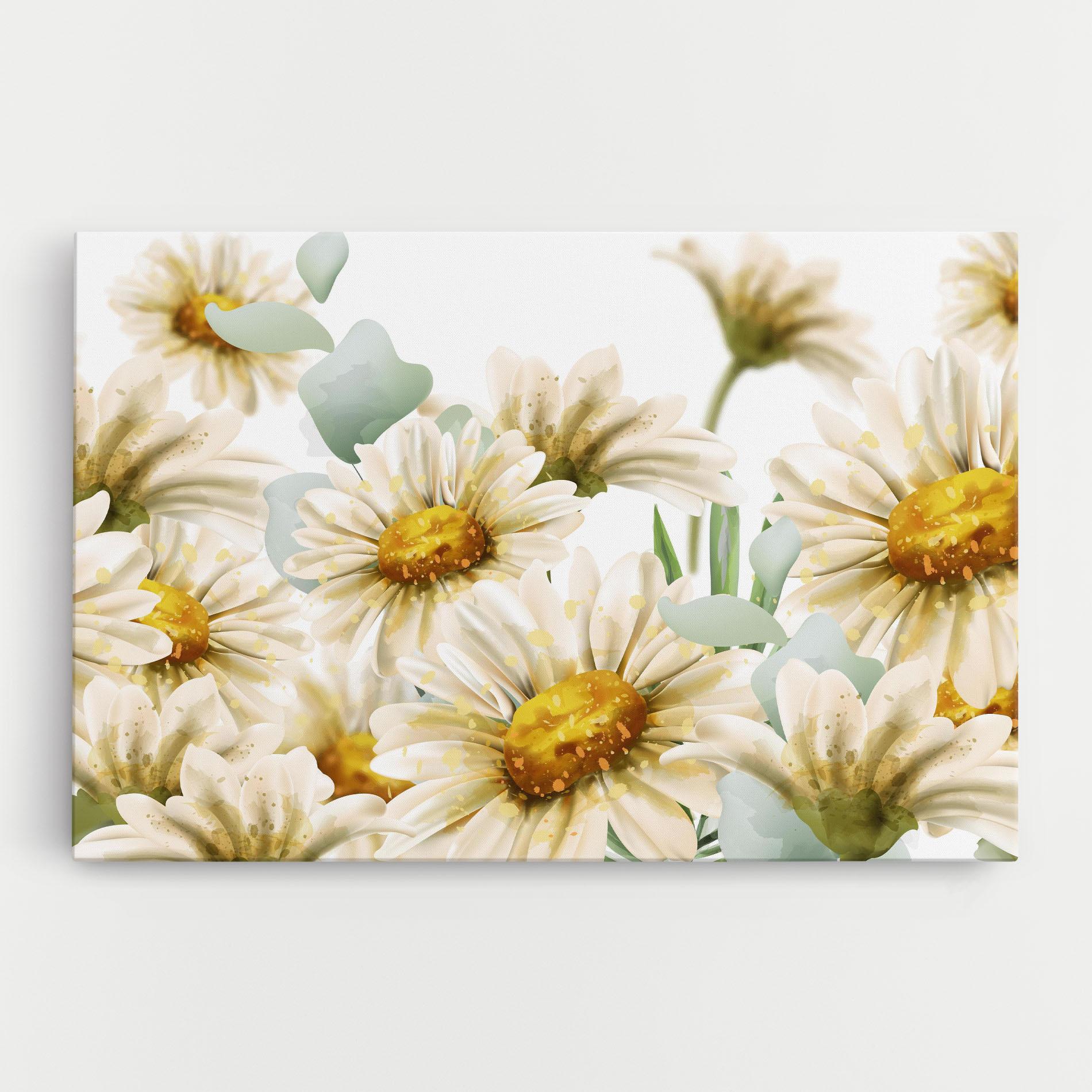 Tablou Canvas Beautiful Daisy Art mockup 0