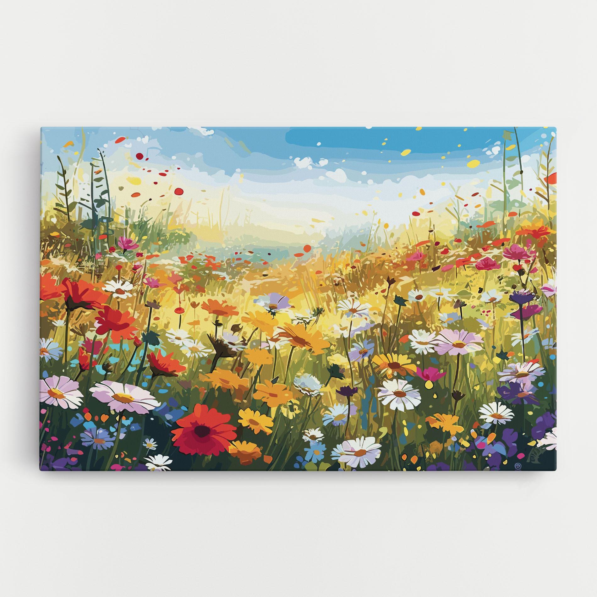 Tablou Canvas Colorful Daisy Mix mockup 0