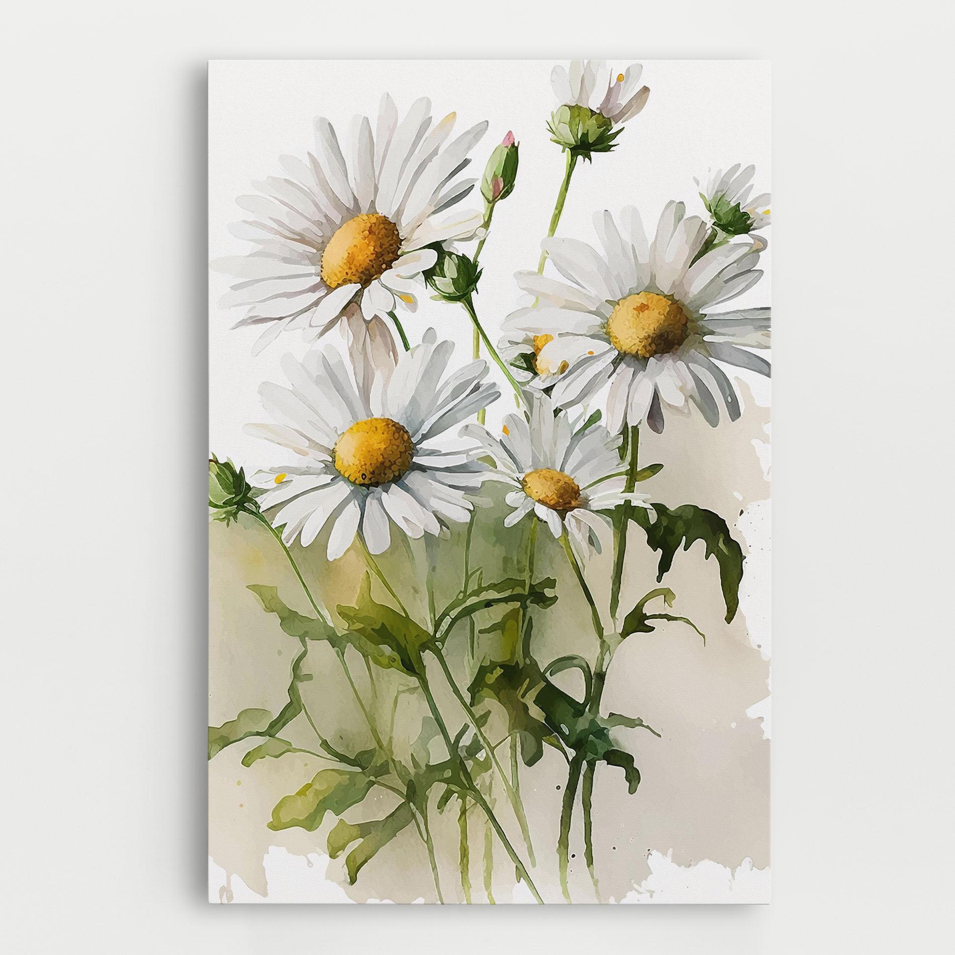 Tablou Canvas Painted Daisy mockup 0
