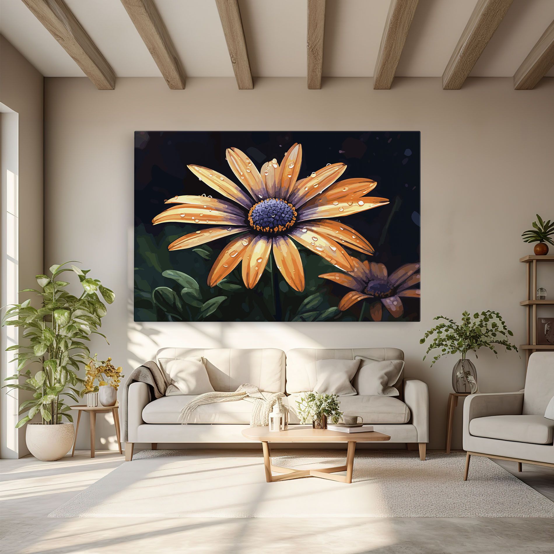 Orange Pretty Daisy mockup 6