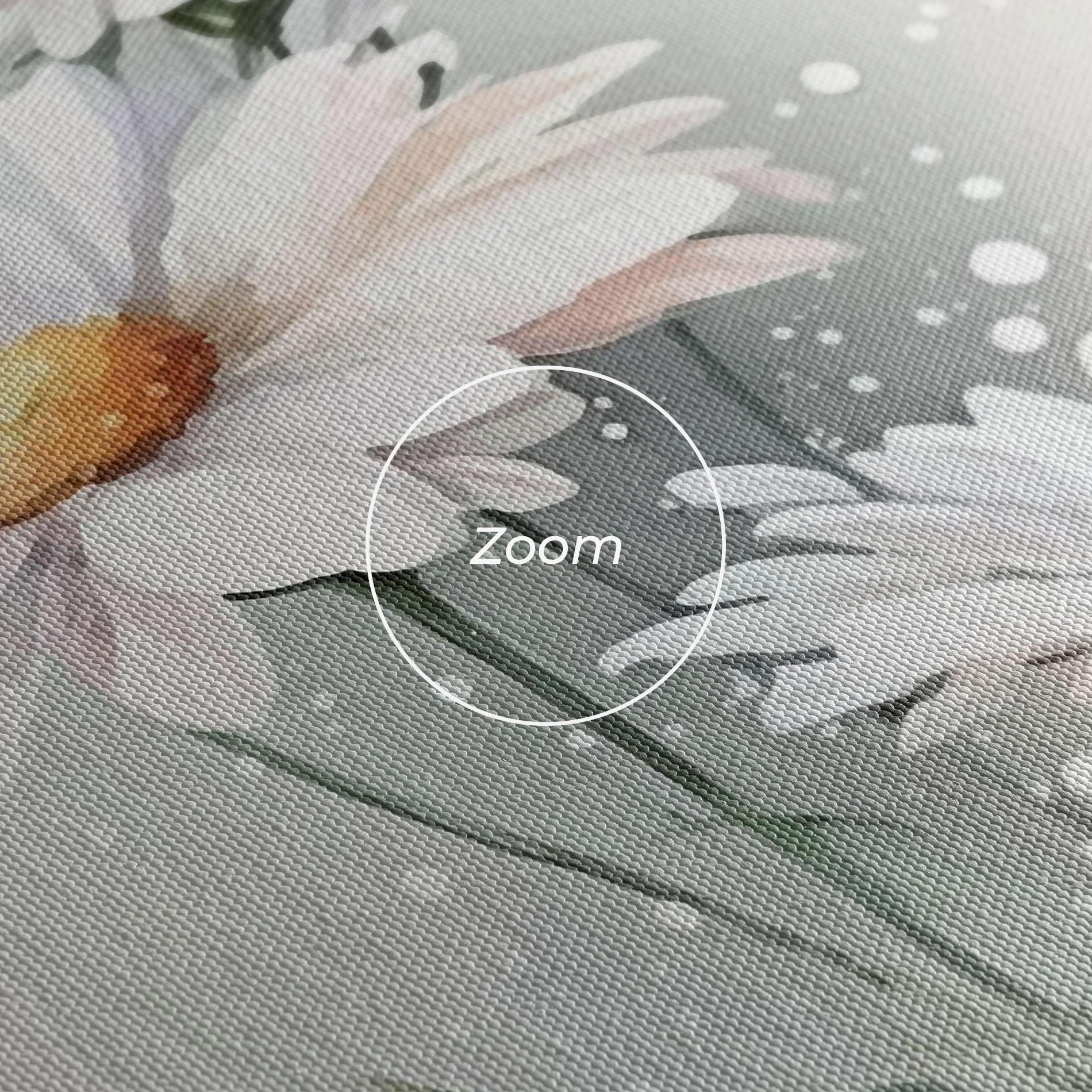 Tablou Canvas Dreamy White Daisy mockup 3