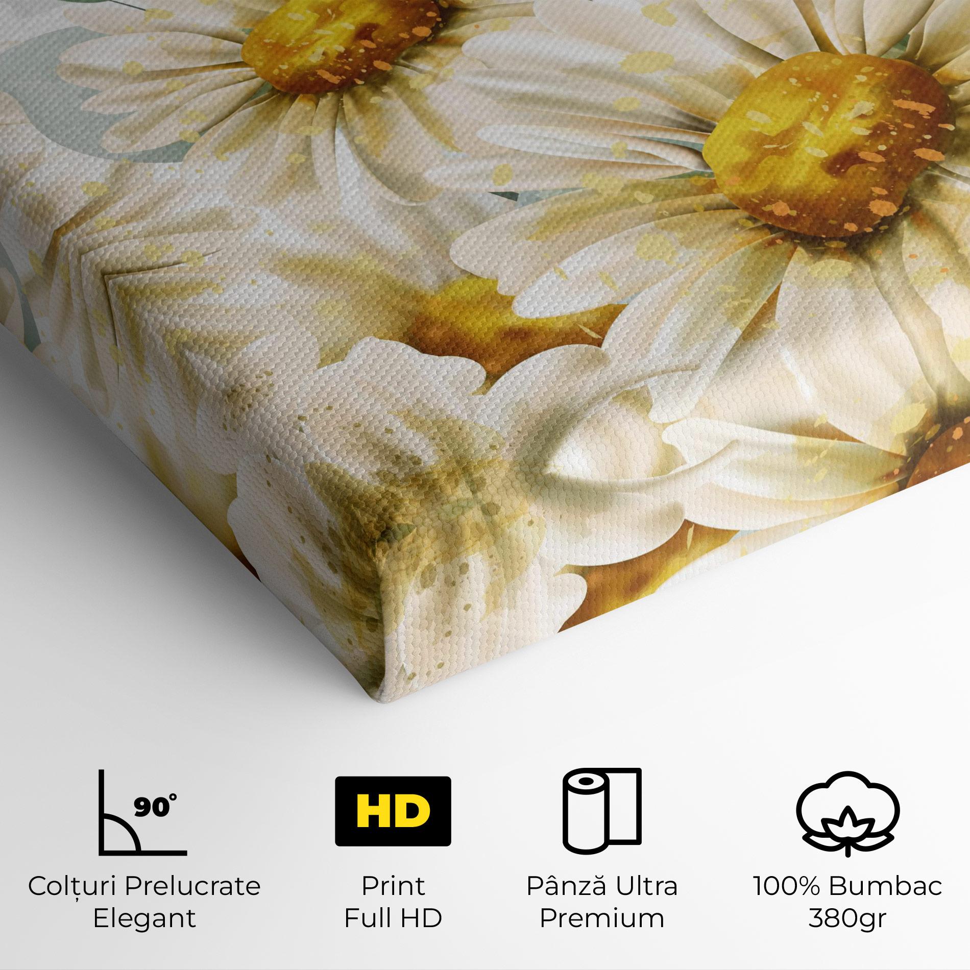 Tablou Canvas Beautiful Daisy Art mockup 4