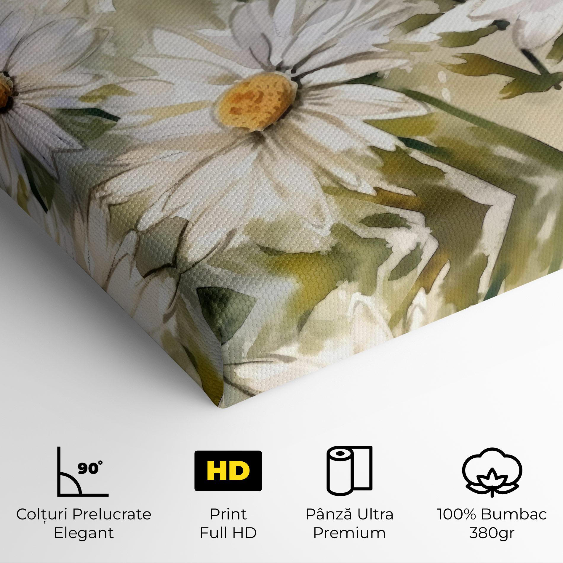 Tablou Canvas Daisy Painting mockup 4