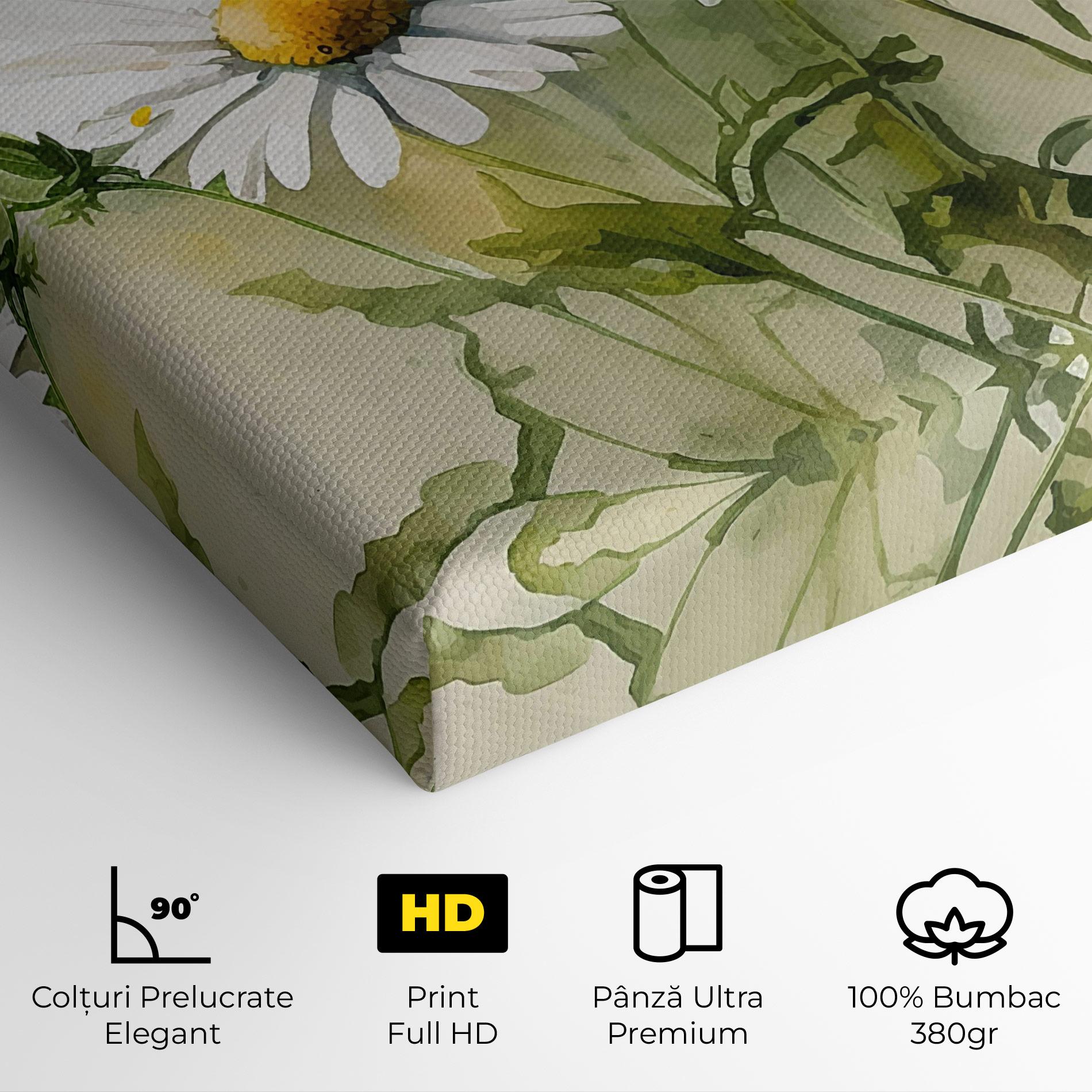 Tablou Canvas Painted Daisy mockup 4