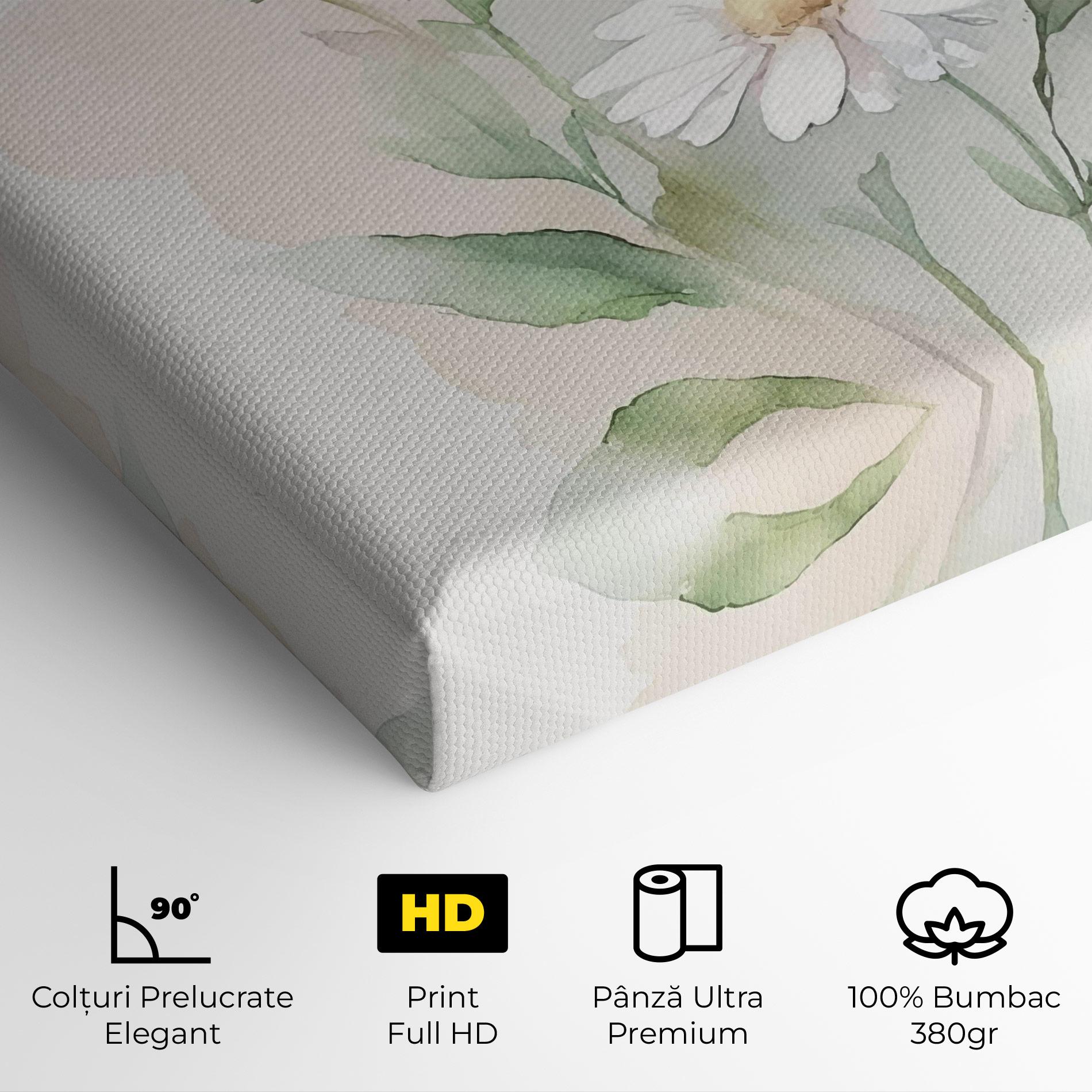 Tablou Canvas Painted Pretty Daisy mockup 4