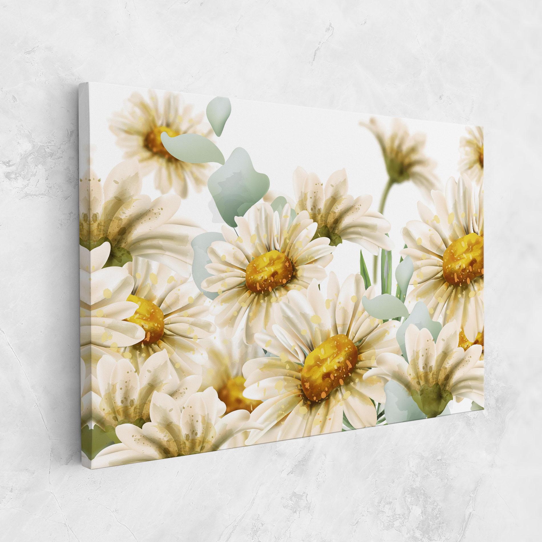 Tablou Canvas Beautiful Daisy Art mockup 1