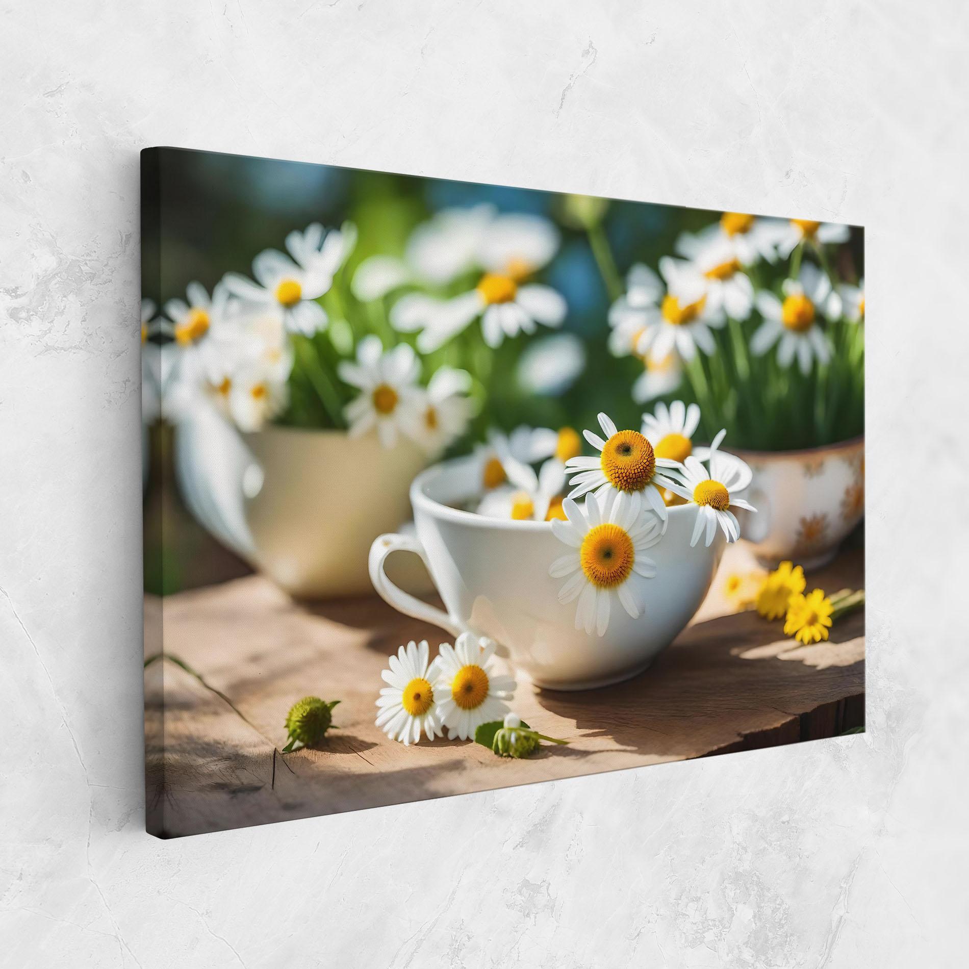 Tablou Canvas Daisies In A Cup mockup 1