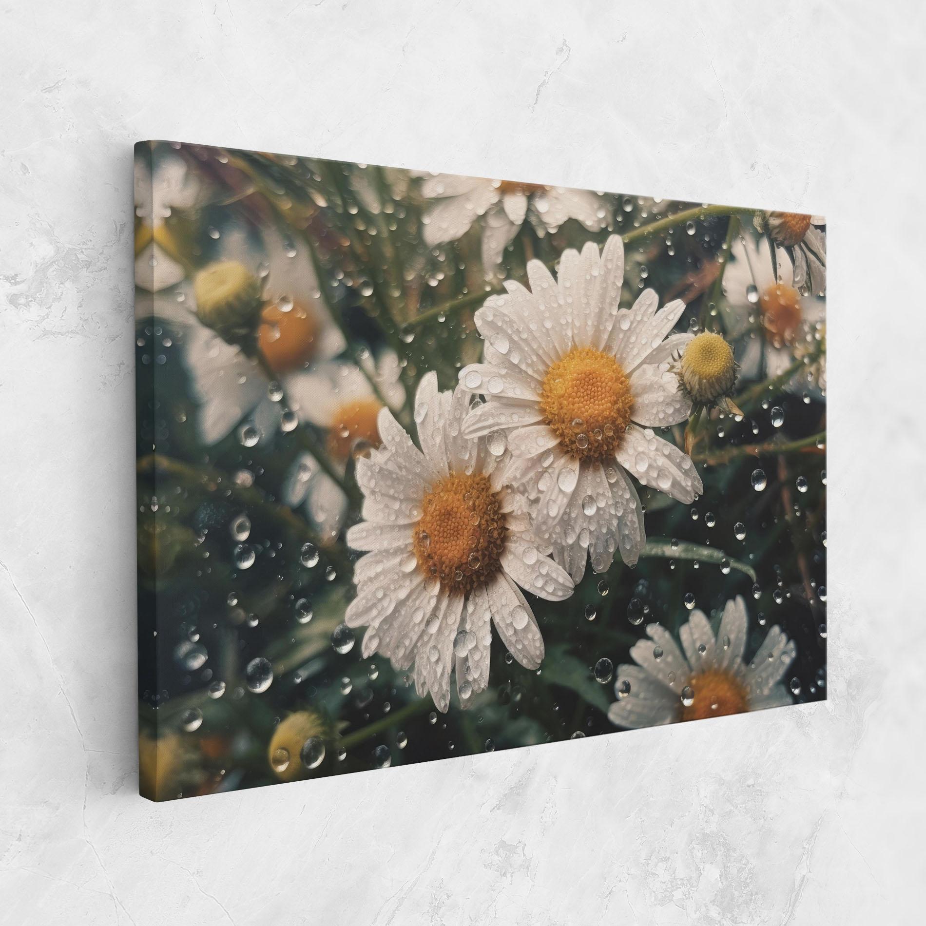 Tablou Canvas Daisy View After Rain mockup 1