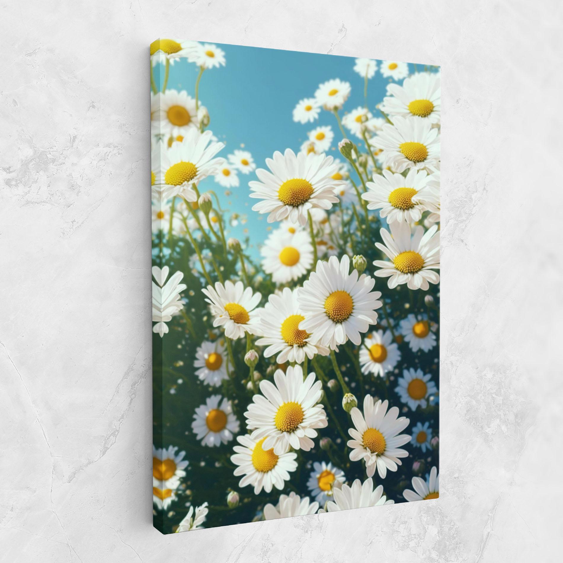 Tablou Canvas Daisy Field View mockup 1