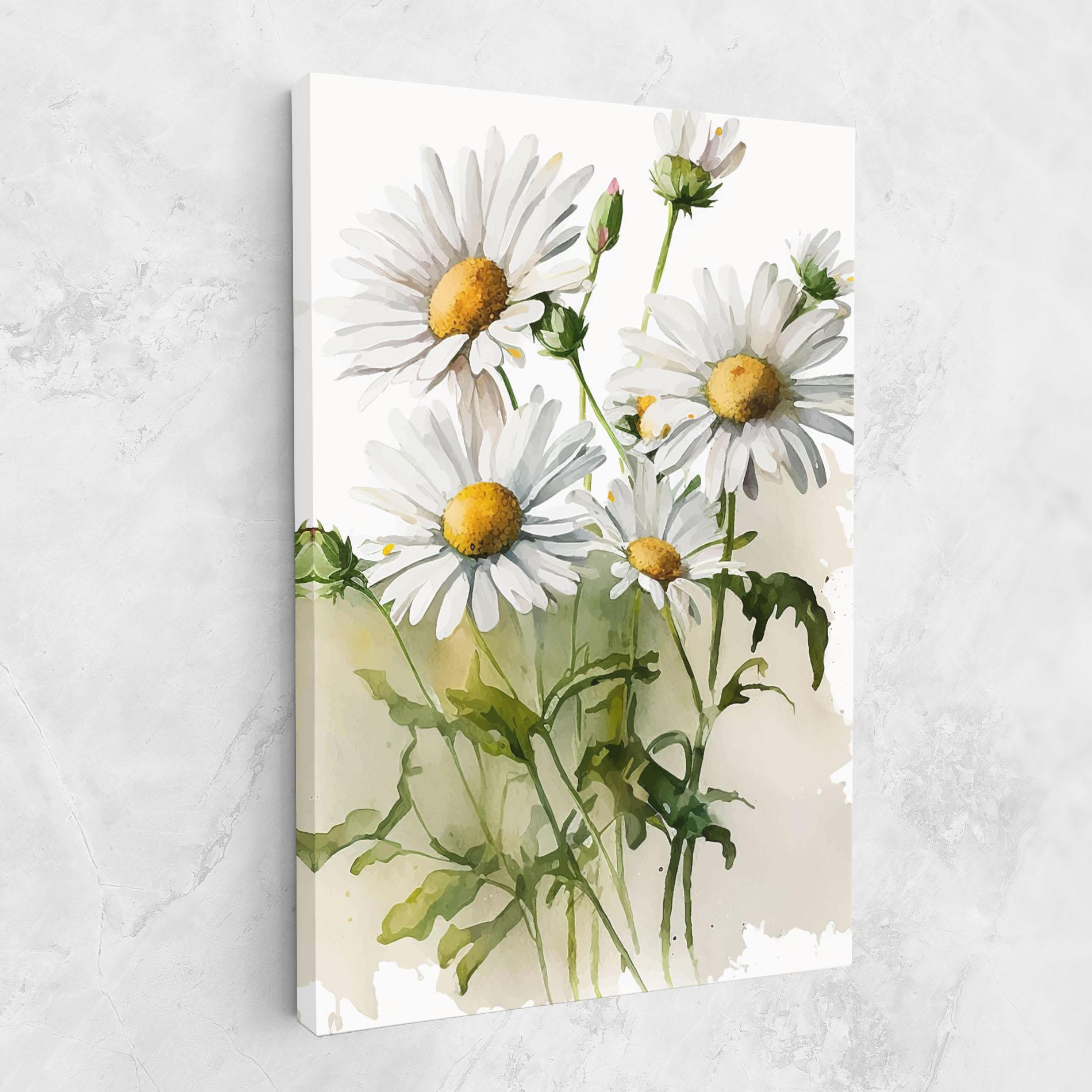 Tablou Canvas Painted Daisy mockup 1
