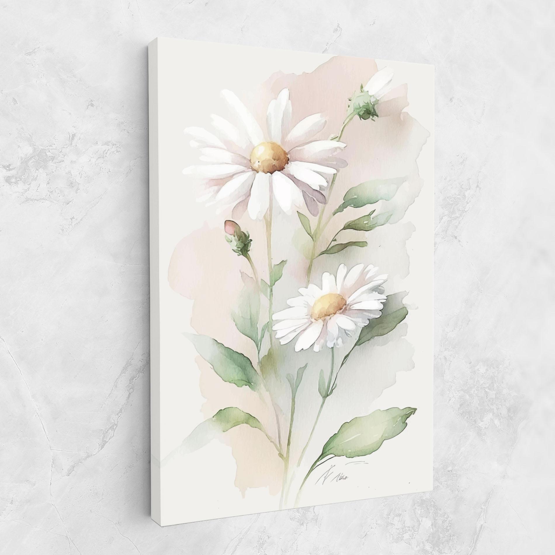 Tablou Canvas Painted Pretty Daisy mockup 1