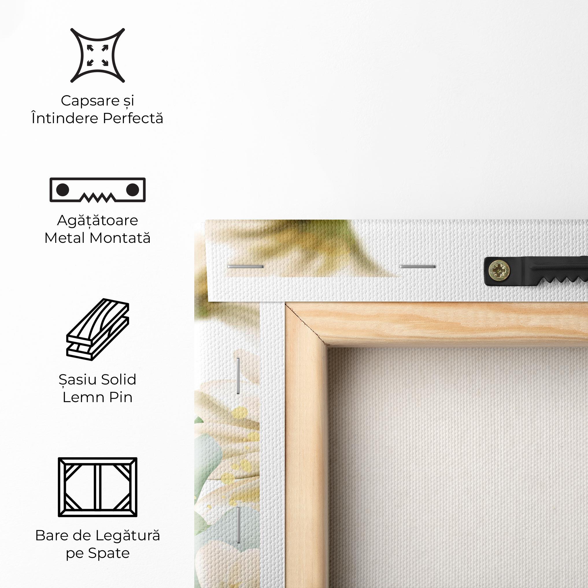 Tablou Canvas Beautiful Daisy Art mockup 5