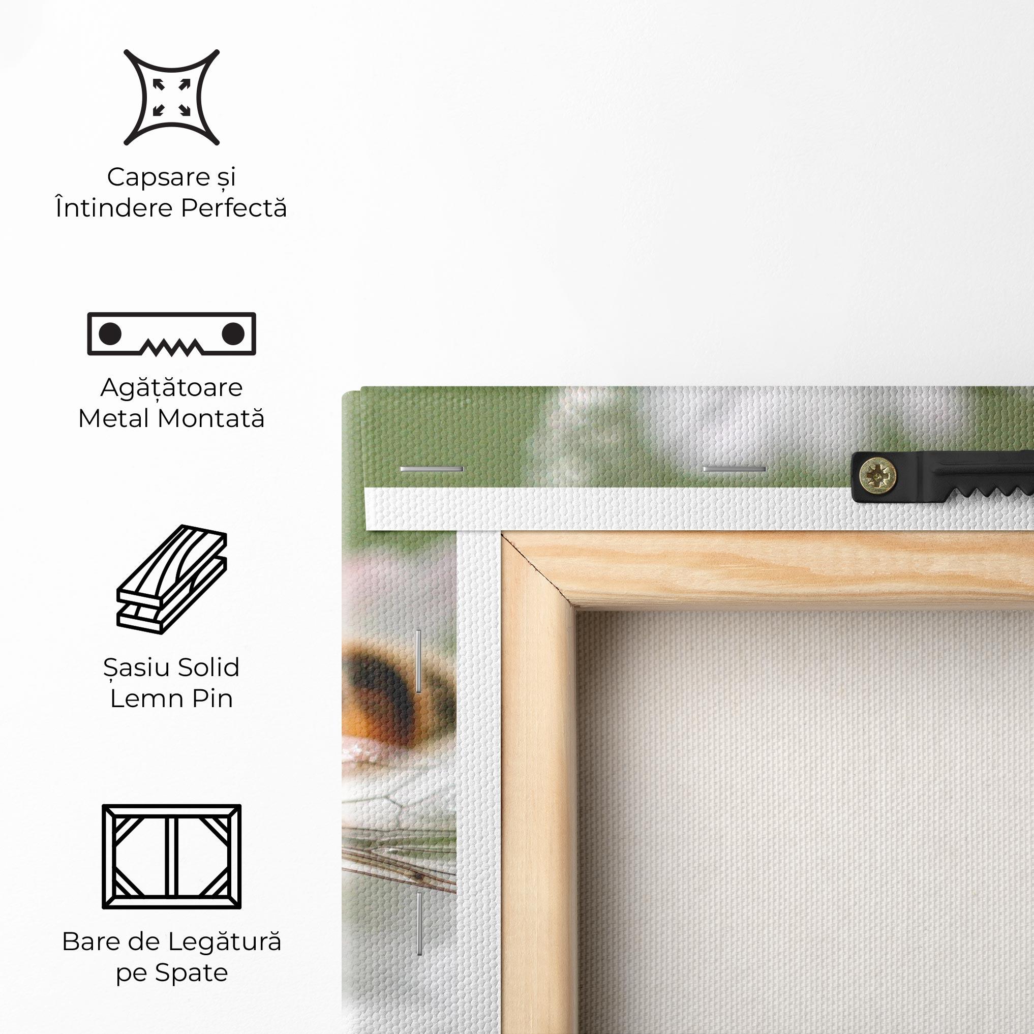 Tablou Canvas Bee On Small Daisy mockup 5