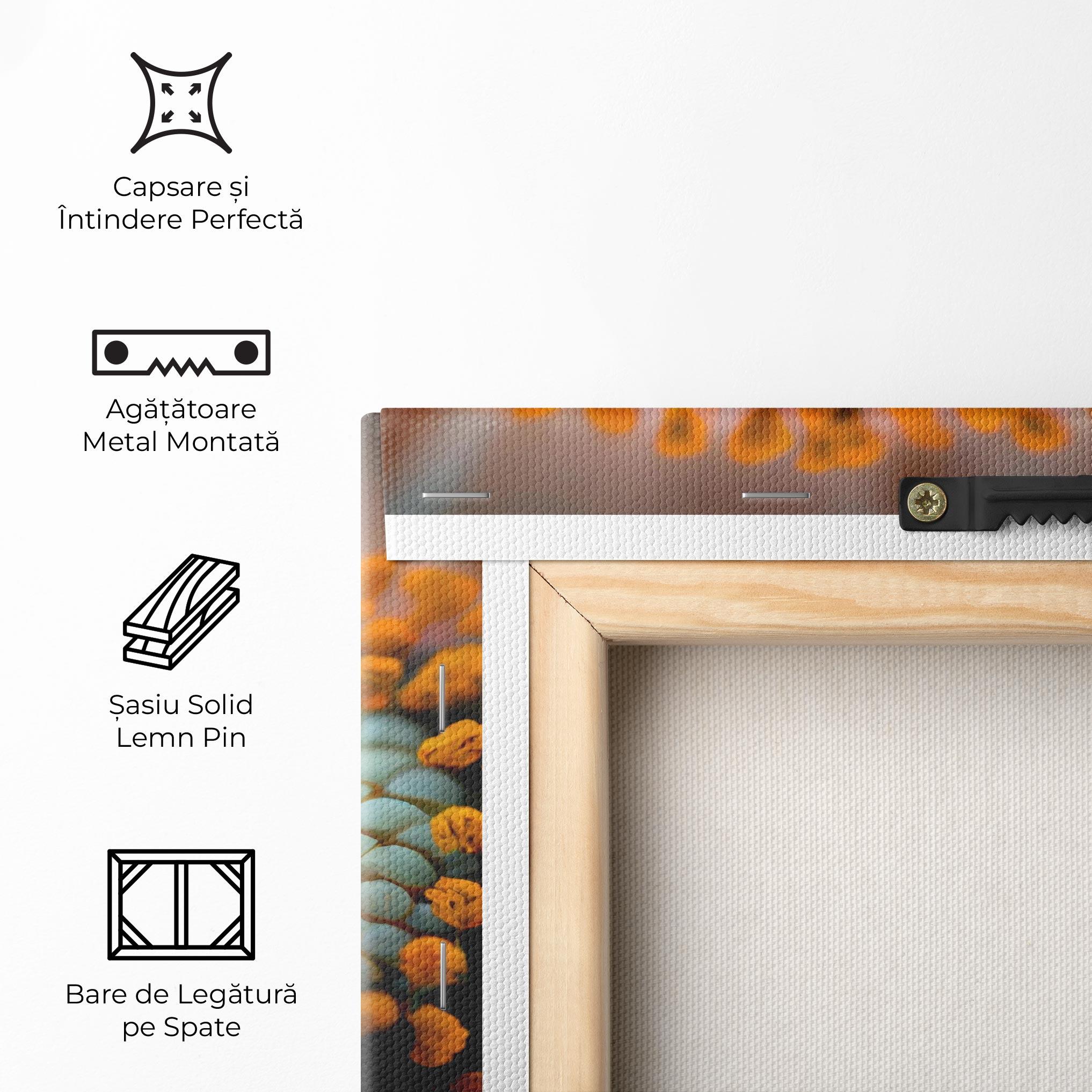 Tablou Canvas Big Blue Daisy mockup 5