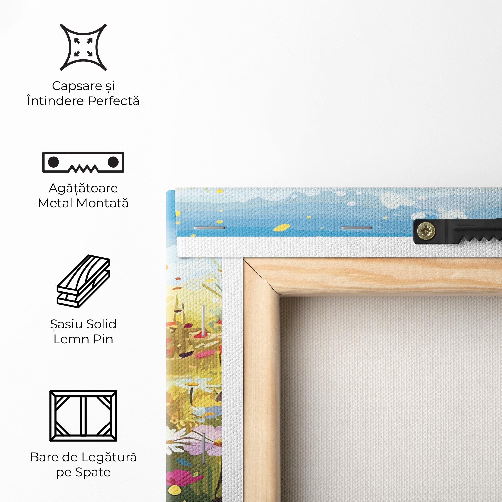 Tablou Canvas Colorful Daisy Mix mockup 5