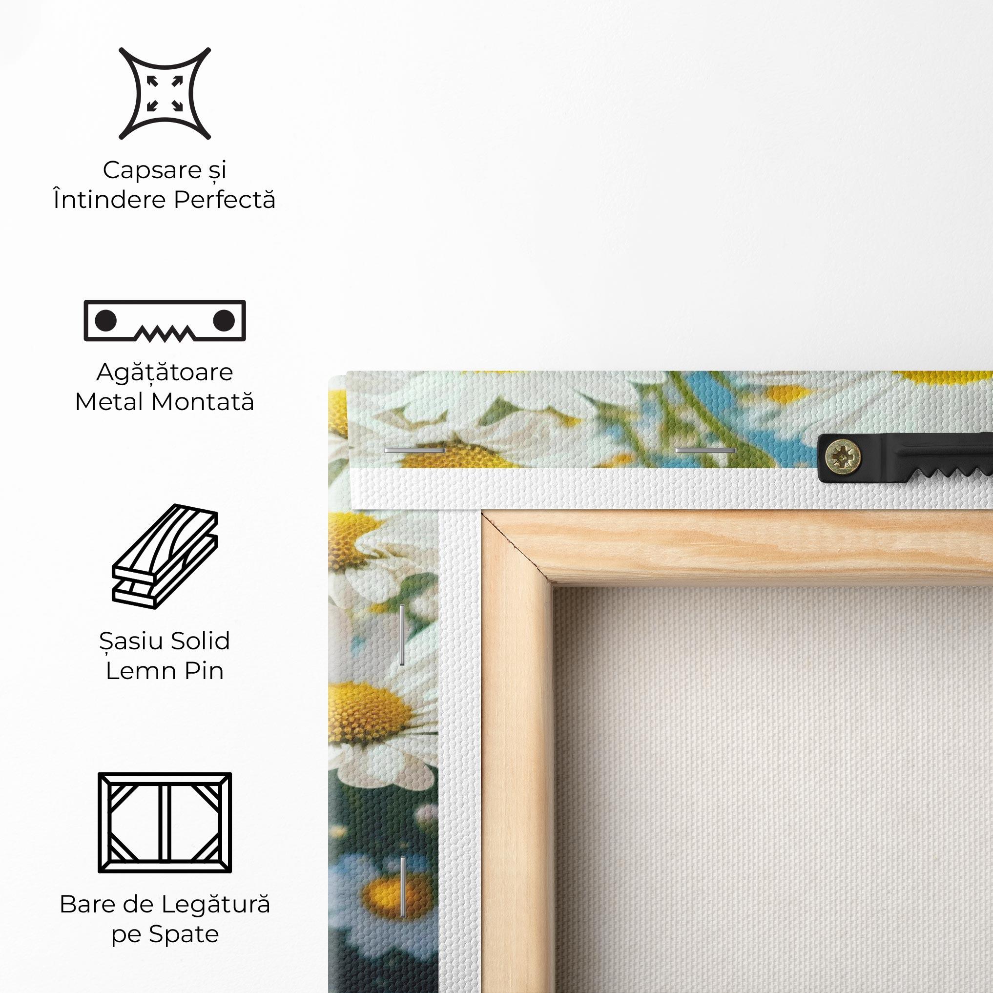 Tablou Canvas Daisy Field View mockup 5