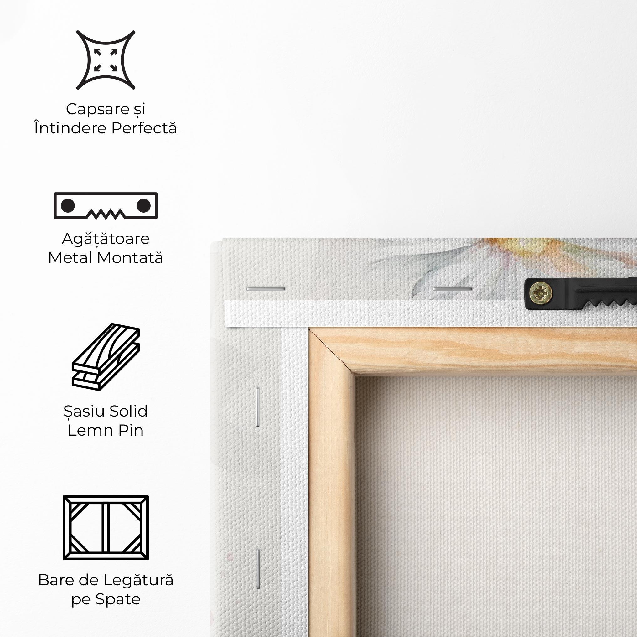 Tablou Canvas Dreamy White Daisy mockup 5