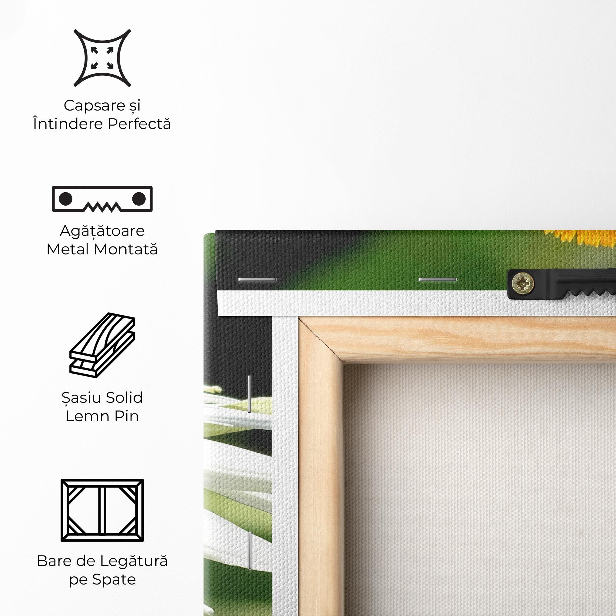 Tablou Canvas Green Daisy mockup 5