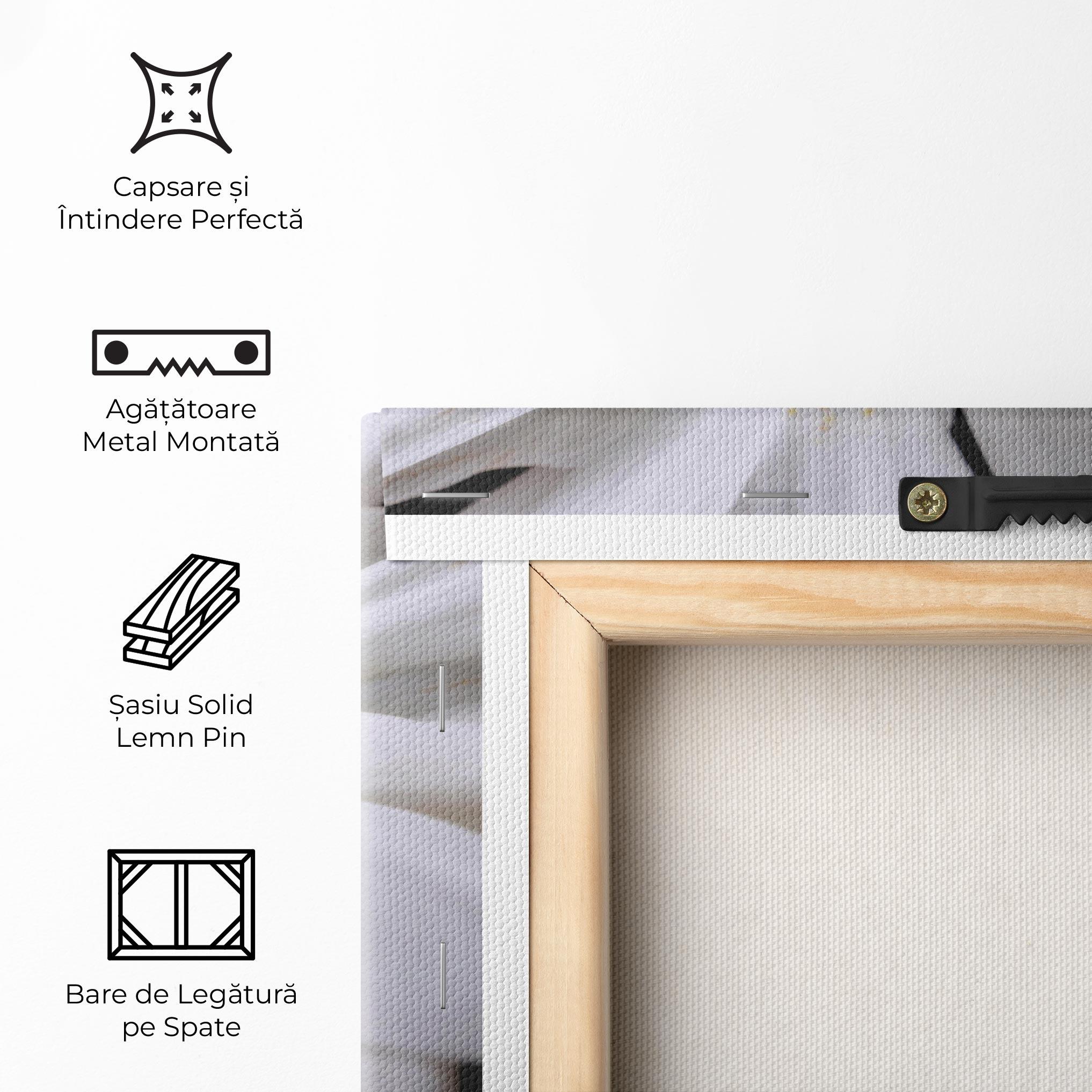 Tablou Canvas Green Middle Daisy mockup 5