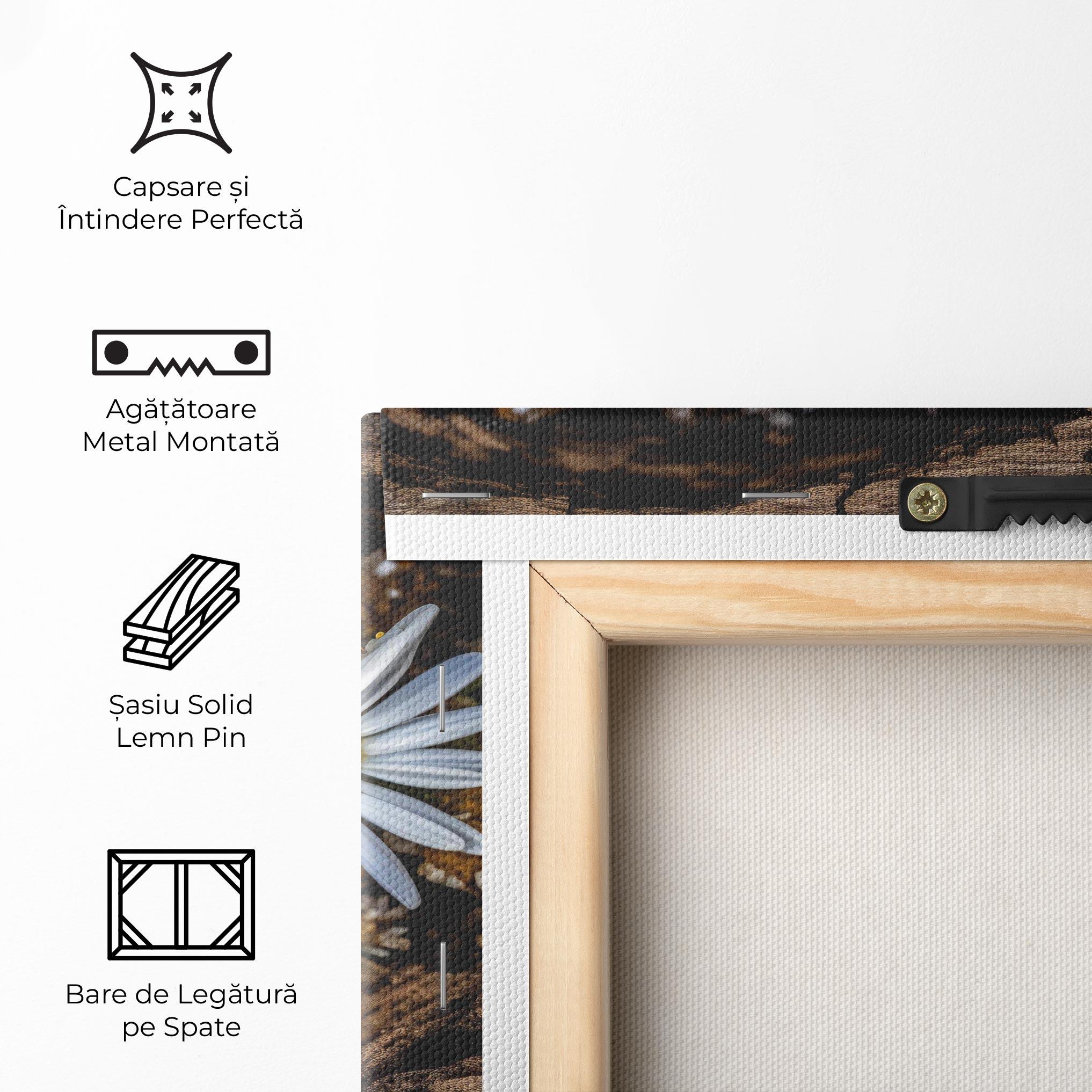 Tablou Canvas Heart Shaped Daisy mockup 5