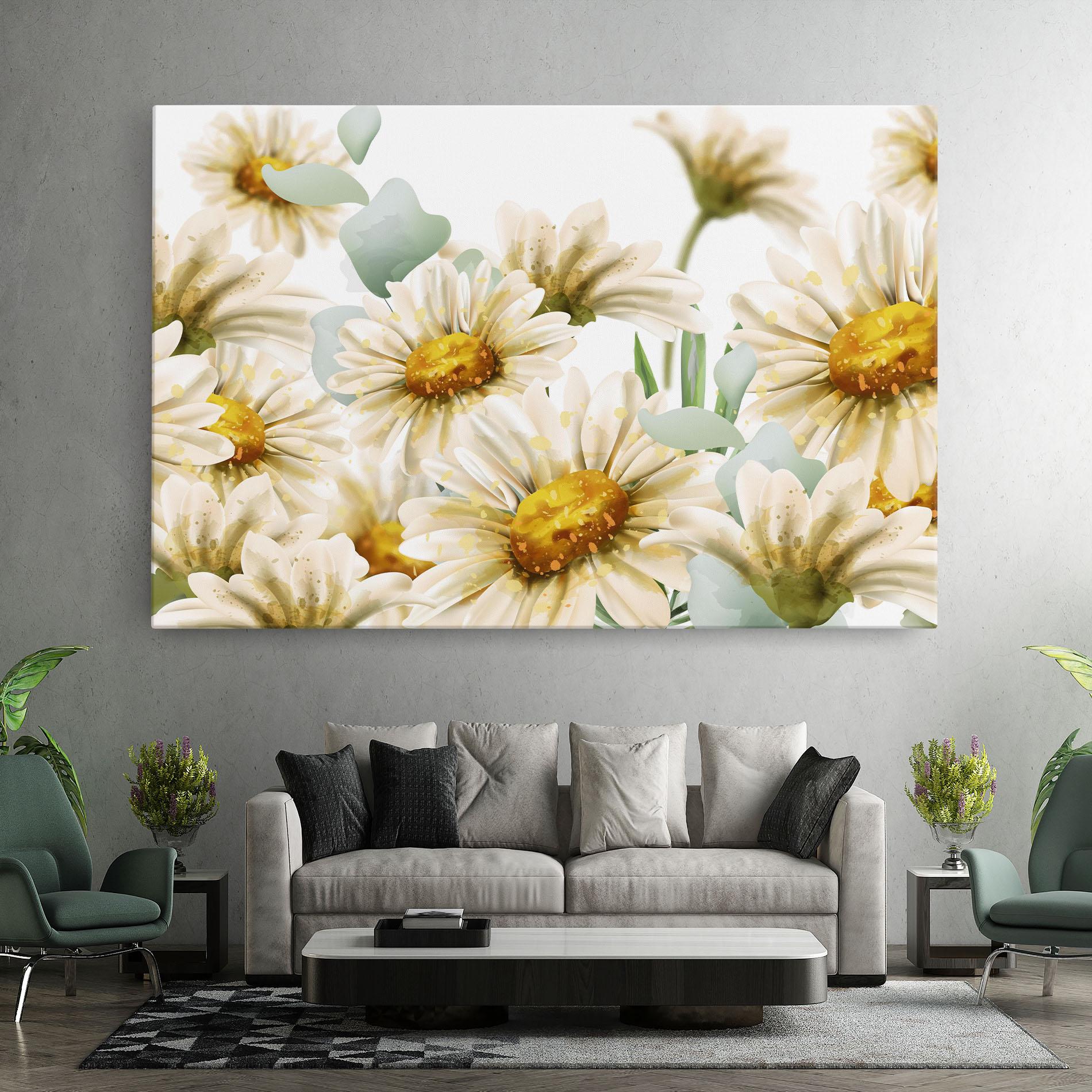 Tablou Canvas Beautiful Daisy Art mockup 7