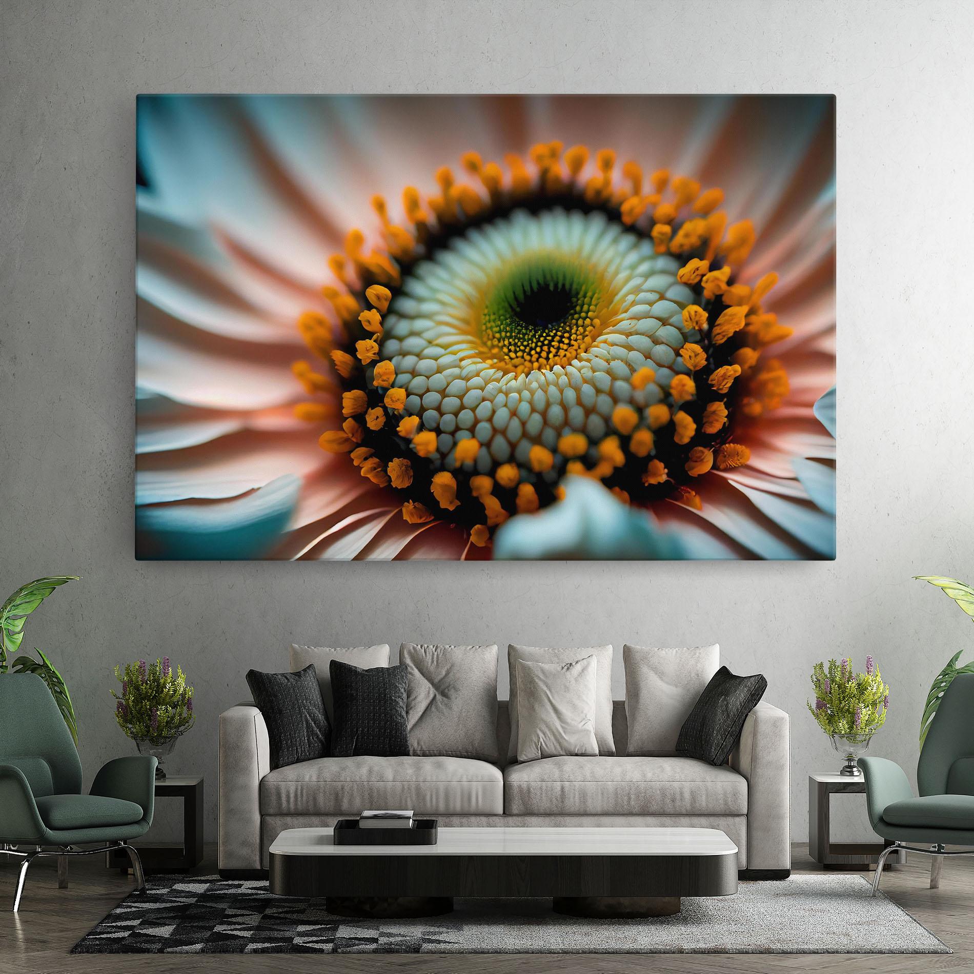 Tablou Canvas Big Blue Daisy mockup 7