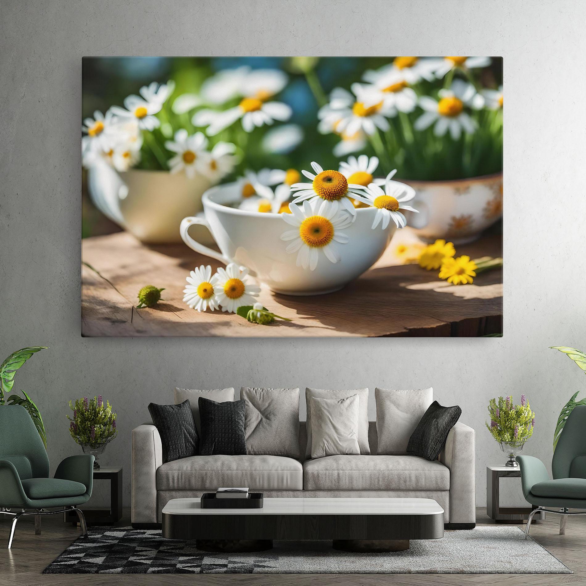 Tablou Canvas Daisies In A Cup mockup 7
