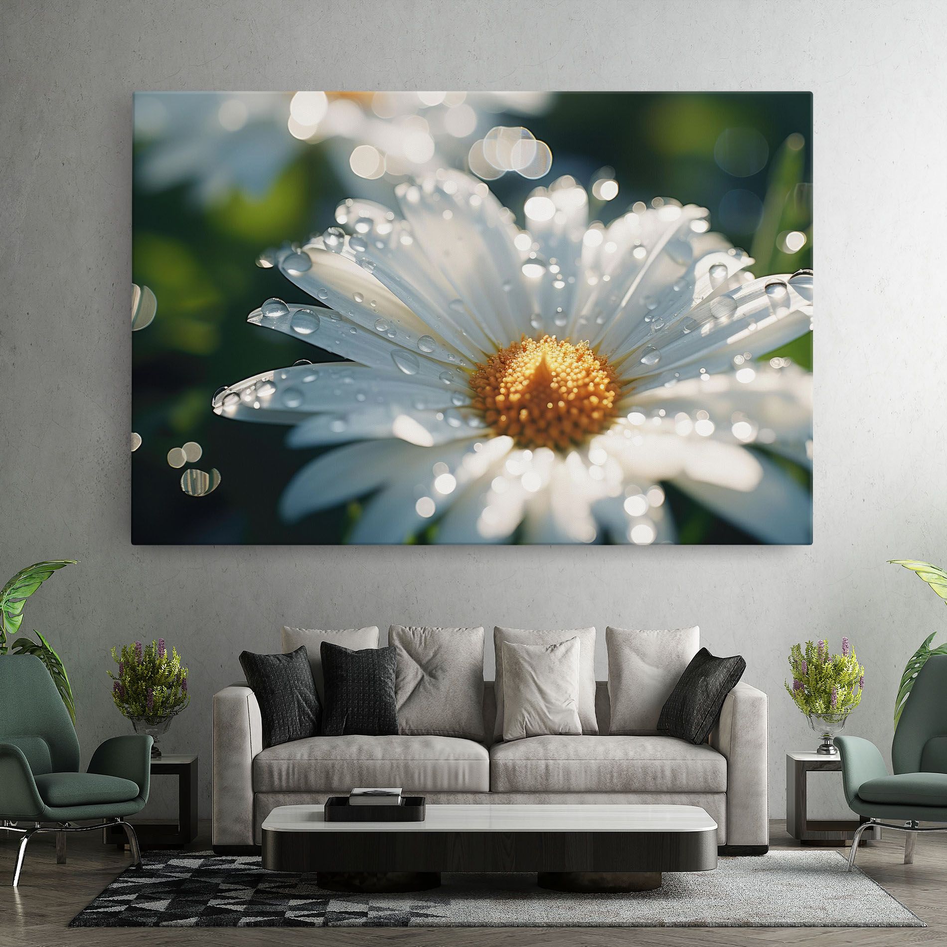 Daisy After Rain Close Up mockup 7