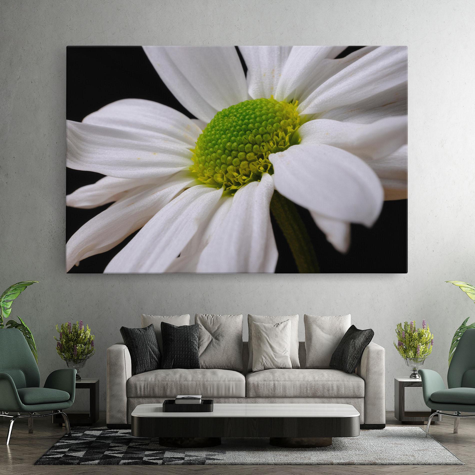 Tablou Canvas Green Middle Daisy mockup 7