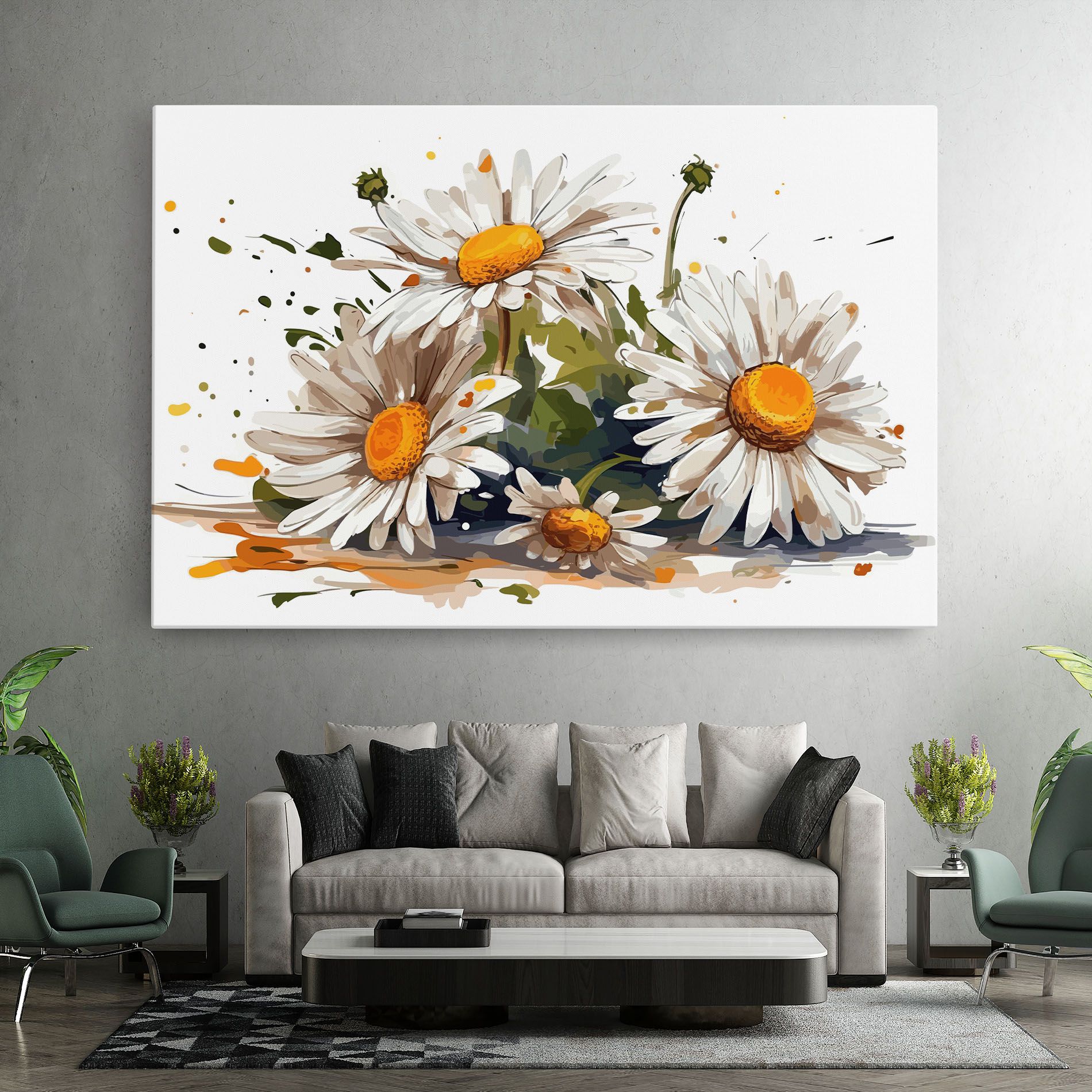 White Beautiful Daisy mockup 7