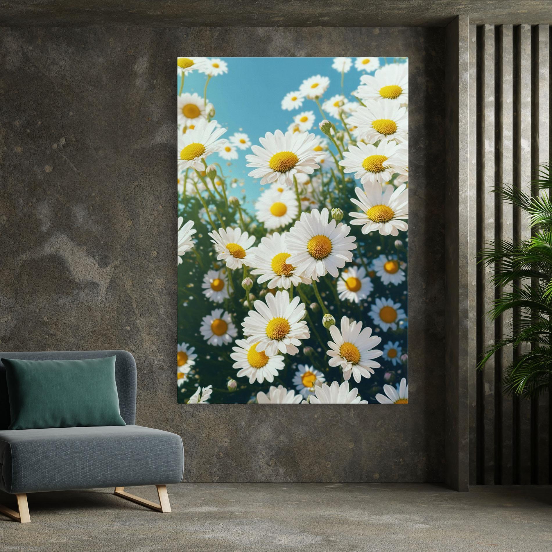 Tablou Canvas Daisy Field View mockup 7