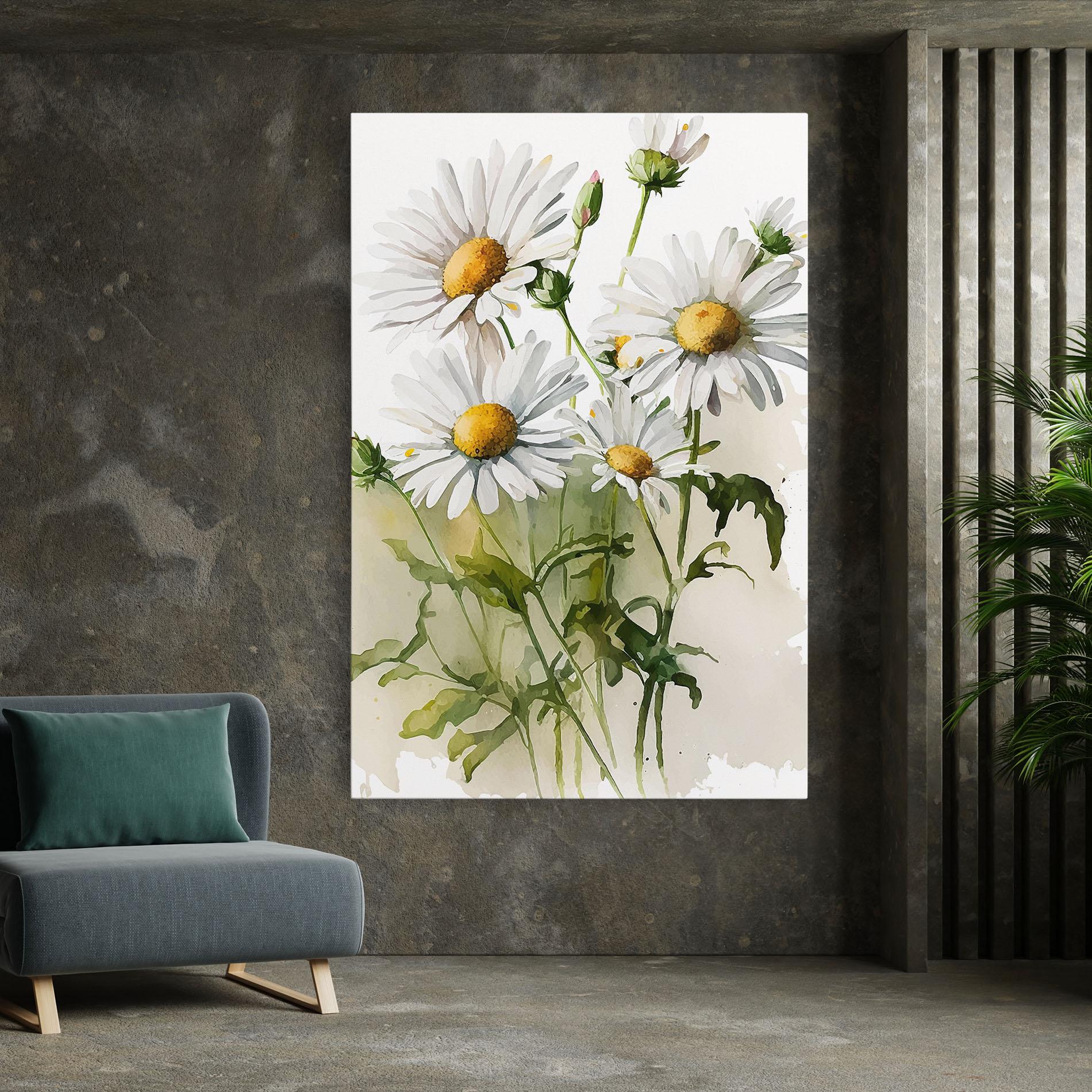 Tablou Canvas Painted Daisy mockup 7