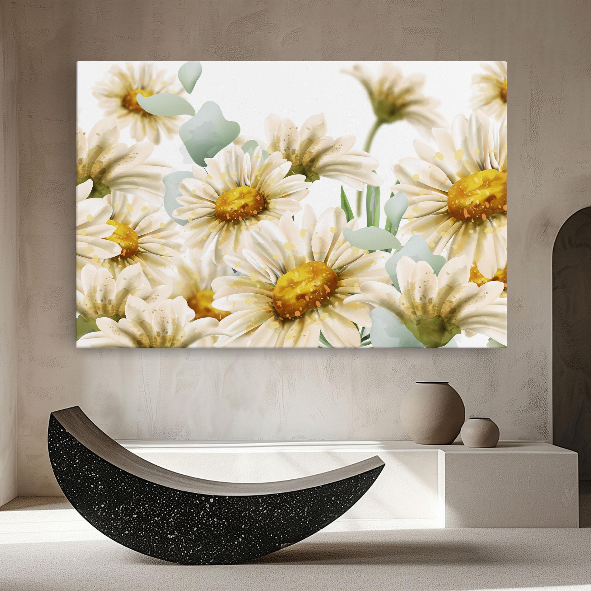 Tablou Canvas Beautiful Daisy Art mockup 8