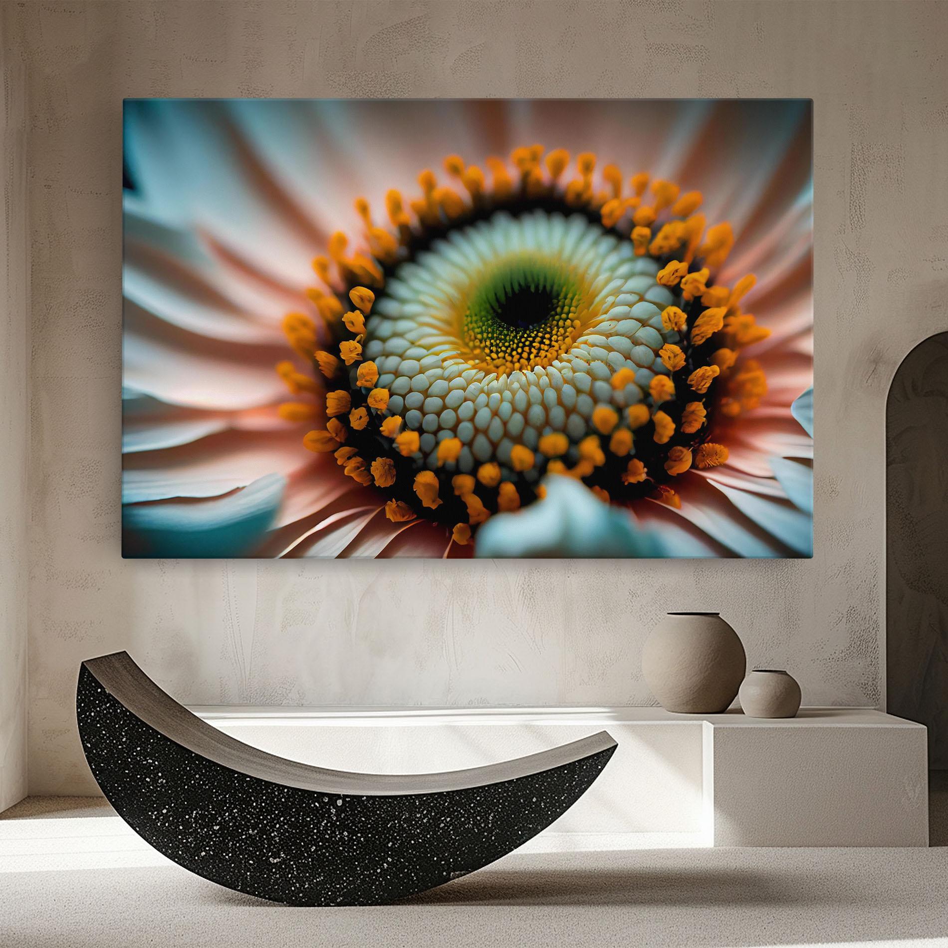 Tablou Canvas Big Blue Daisy mockup 8