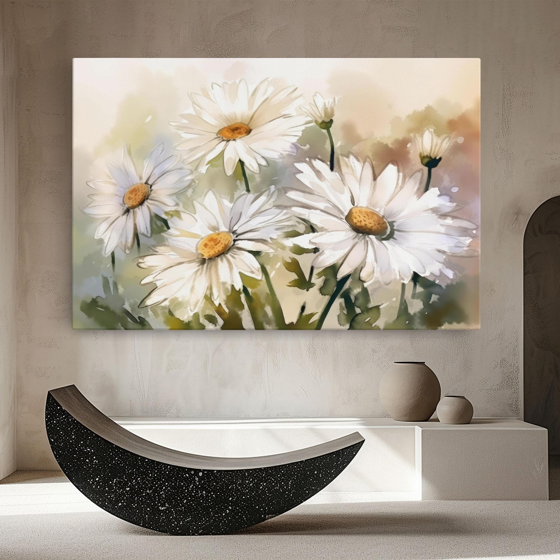 Tablou Canvas Daisy Painting mockup 8