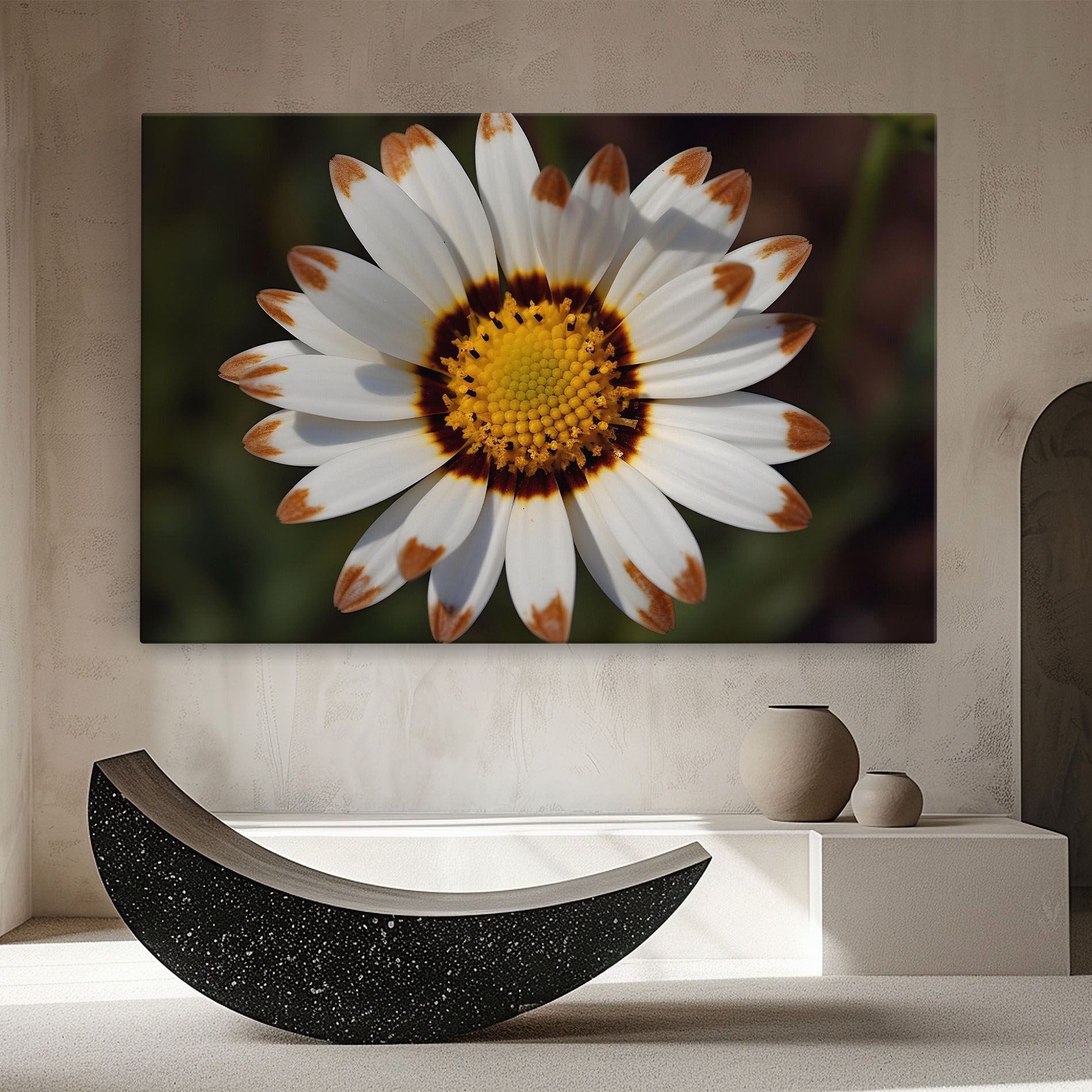 White Brown Daisy mockup 8