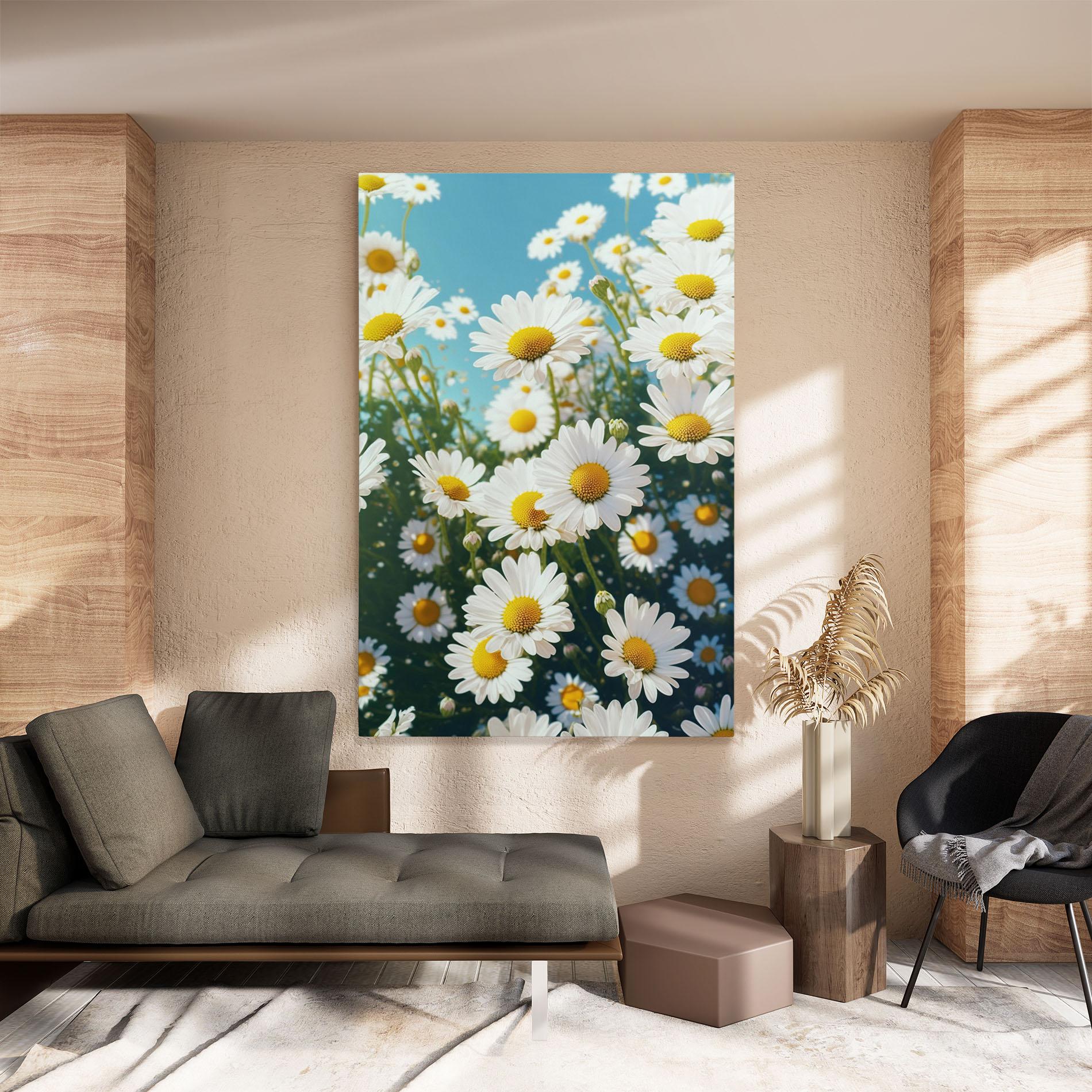 Tablou Canvas Daisy Field View mockup 8