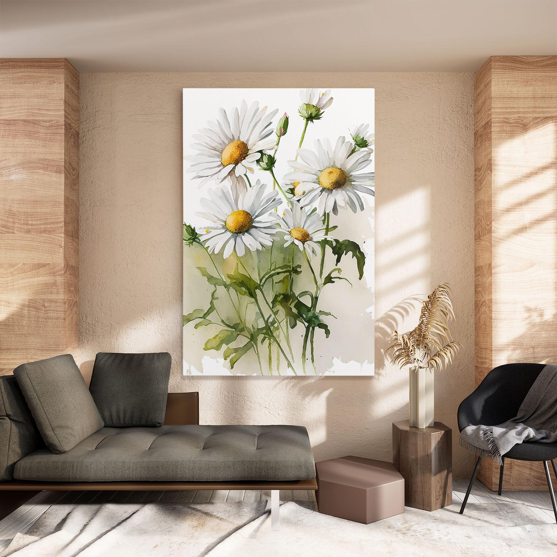 Tablou Canvas Painted Daisy mockup 8